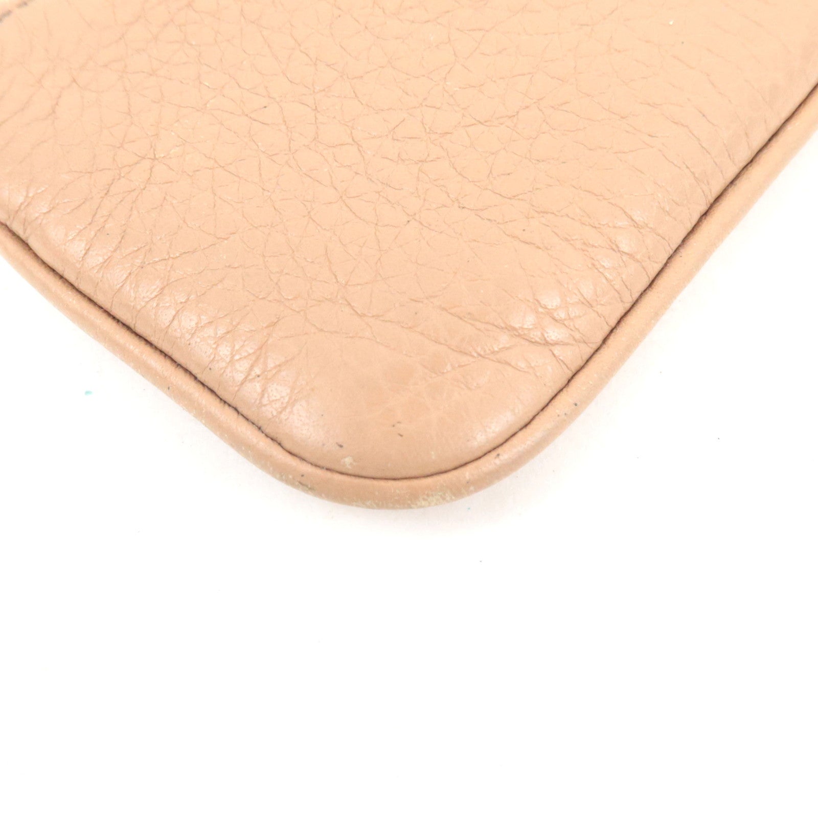 GUCCI Soho Interlocking G Coin Case Leather Beige 354358