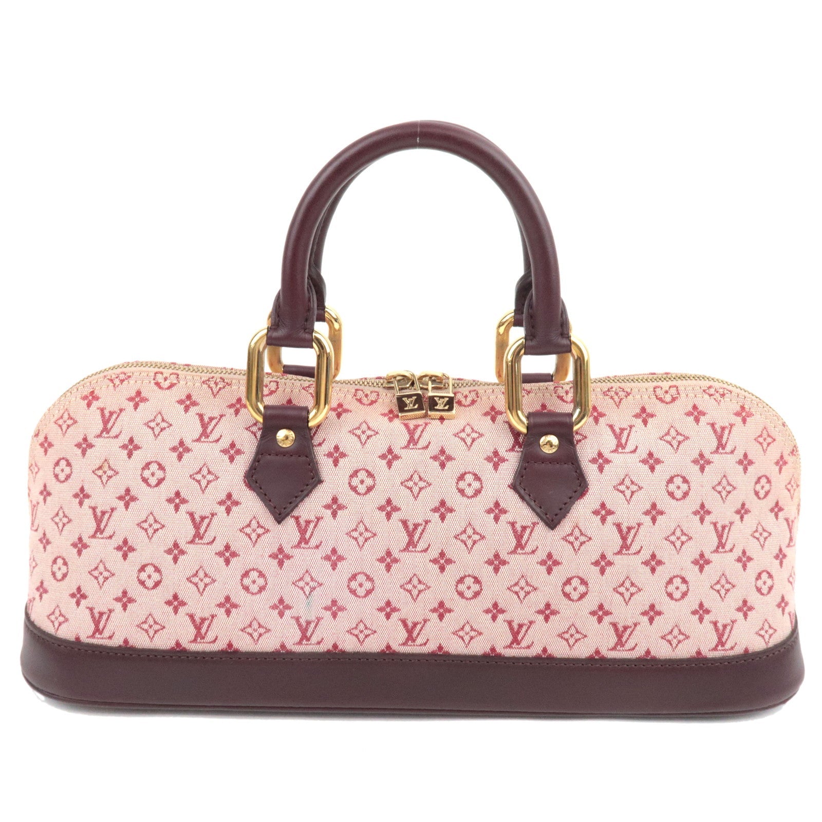 Louis Vuitton Monogram Mini Alma Long Hand Bag Cerise M92207 AR1001 76645