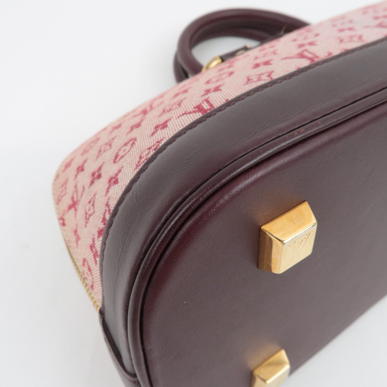 Louis Vuitton Monogram Mini Alma Long Hand Bag Cerises M92207 AR1001