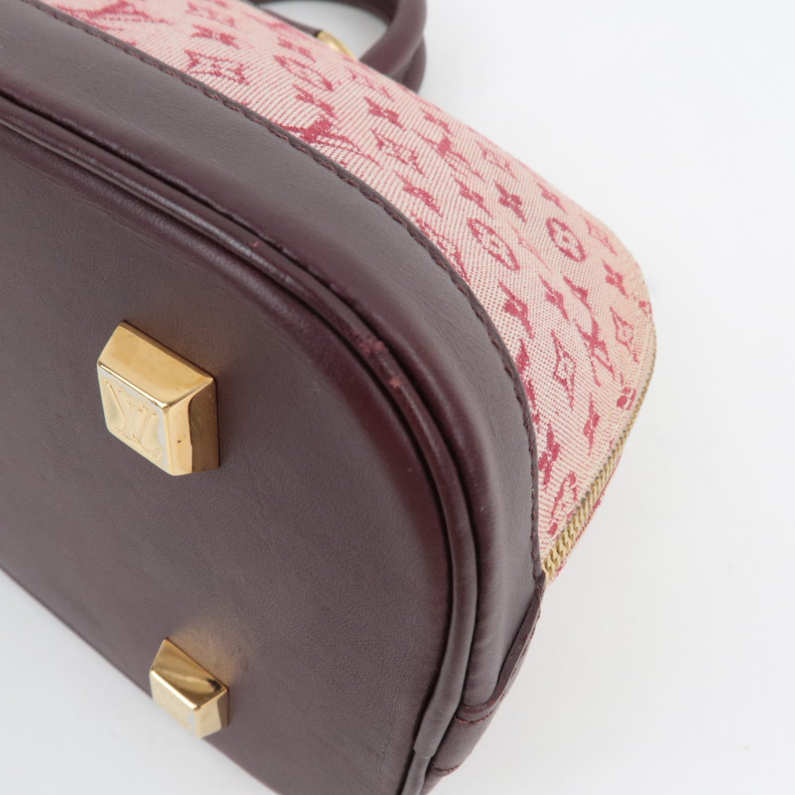 Louis Vuitton Monogram Mini Alma Long Hand Bag Cerises M92207 AR1001