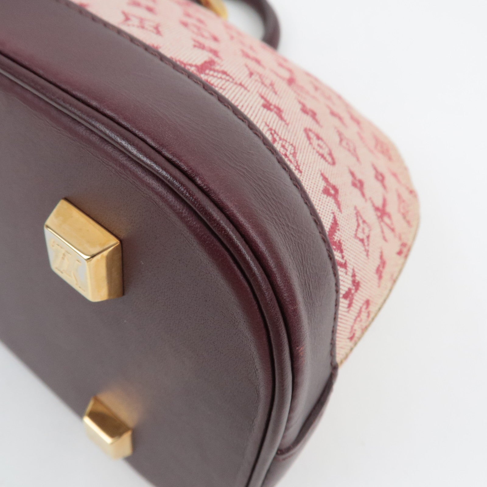 Louis Vuitton Monogram Mini Alma Long Hand Bag Cerises M92207 AR1001