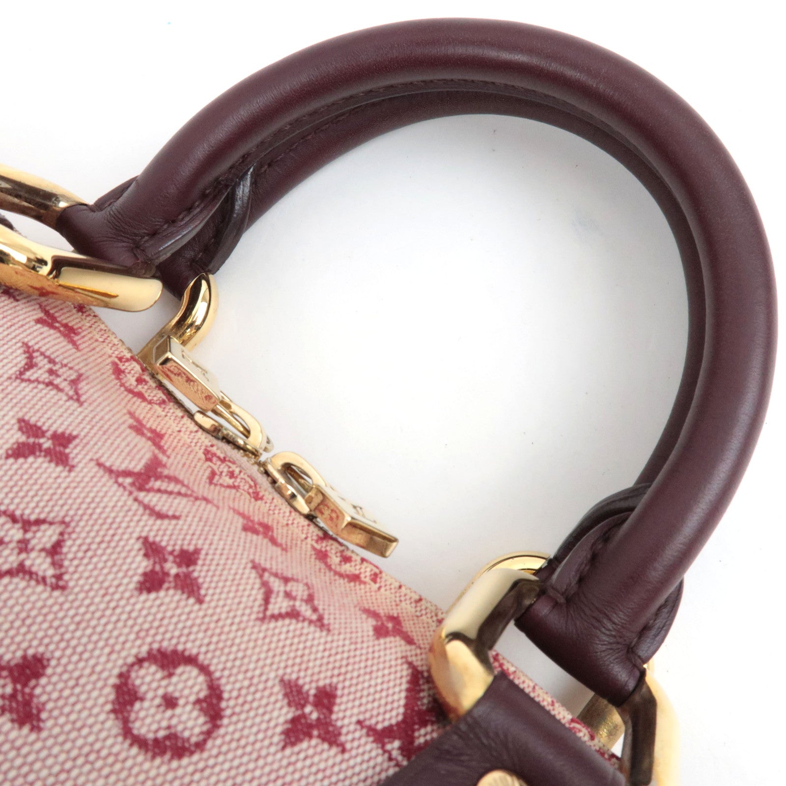 Louis Vuitton Monogram Mini Alma Long Hand Bag Cerises M92207 AR1001
