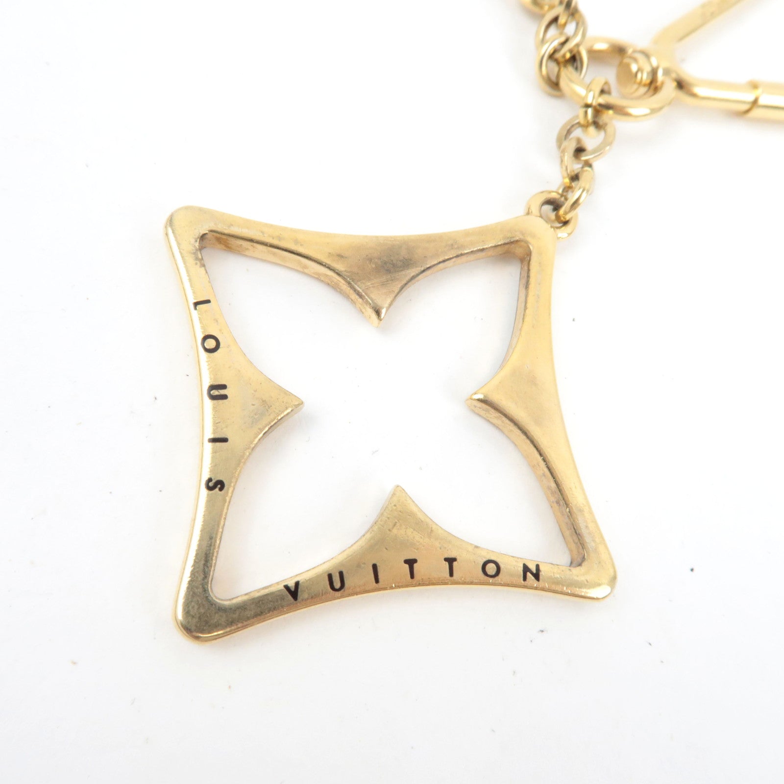 Louis Vuitton Porte Cles Puzzle Bag Charm Metal Gold M65218 CX0151