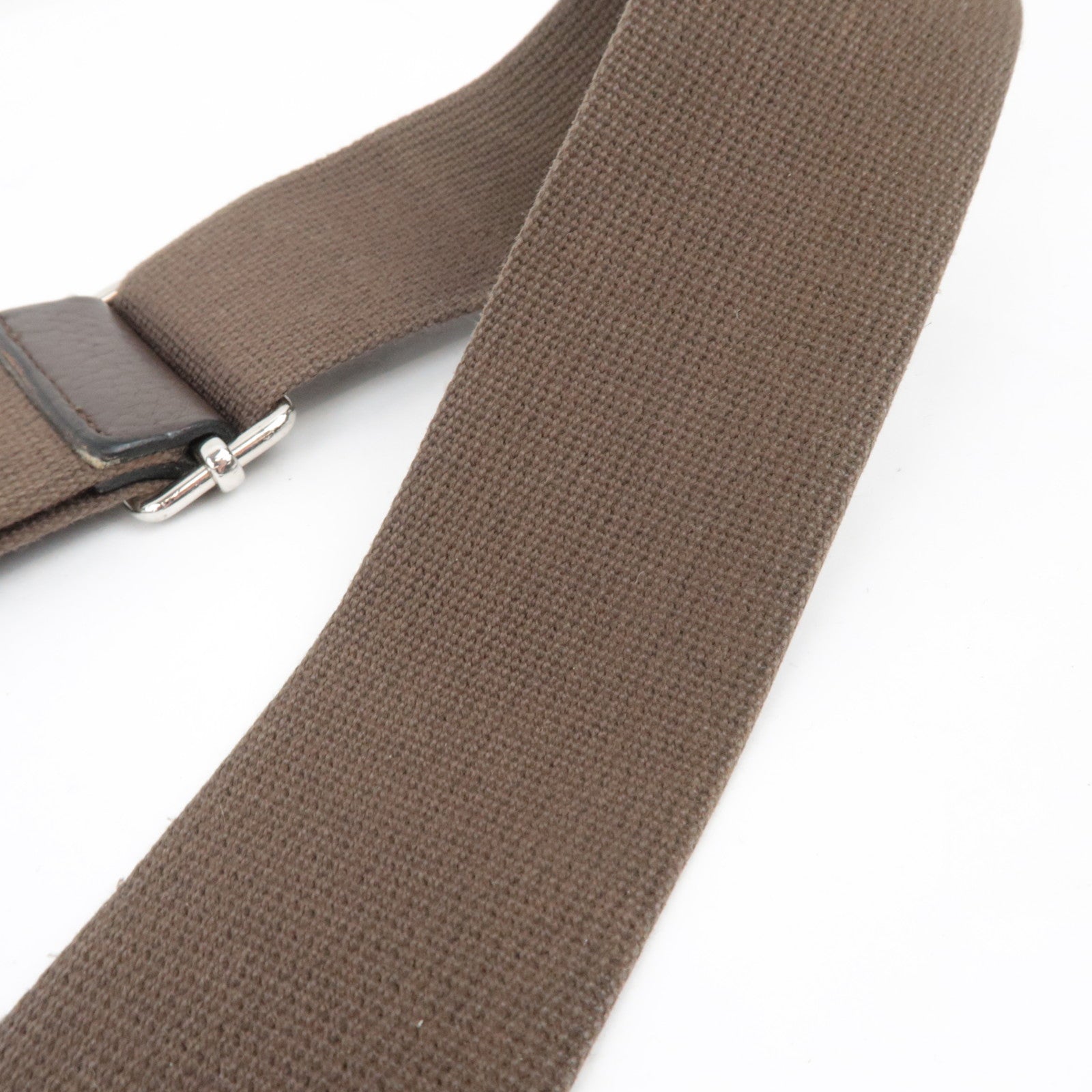 HERMES Evelyn 3 GM Shoulder Bag □M Stamp (2009) Taurillon Clemence Brown Silver HDW *Dust bag, Strap