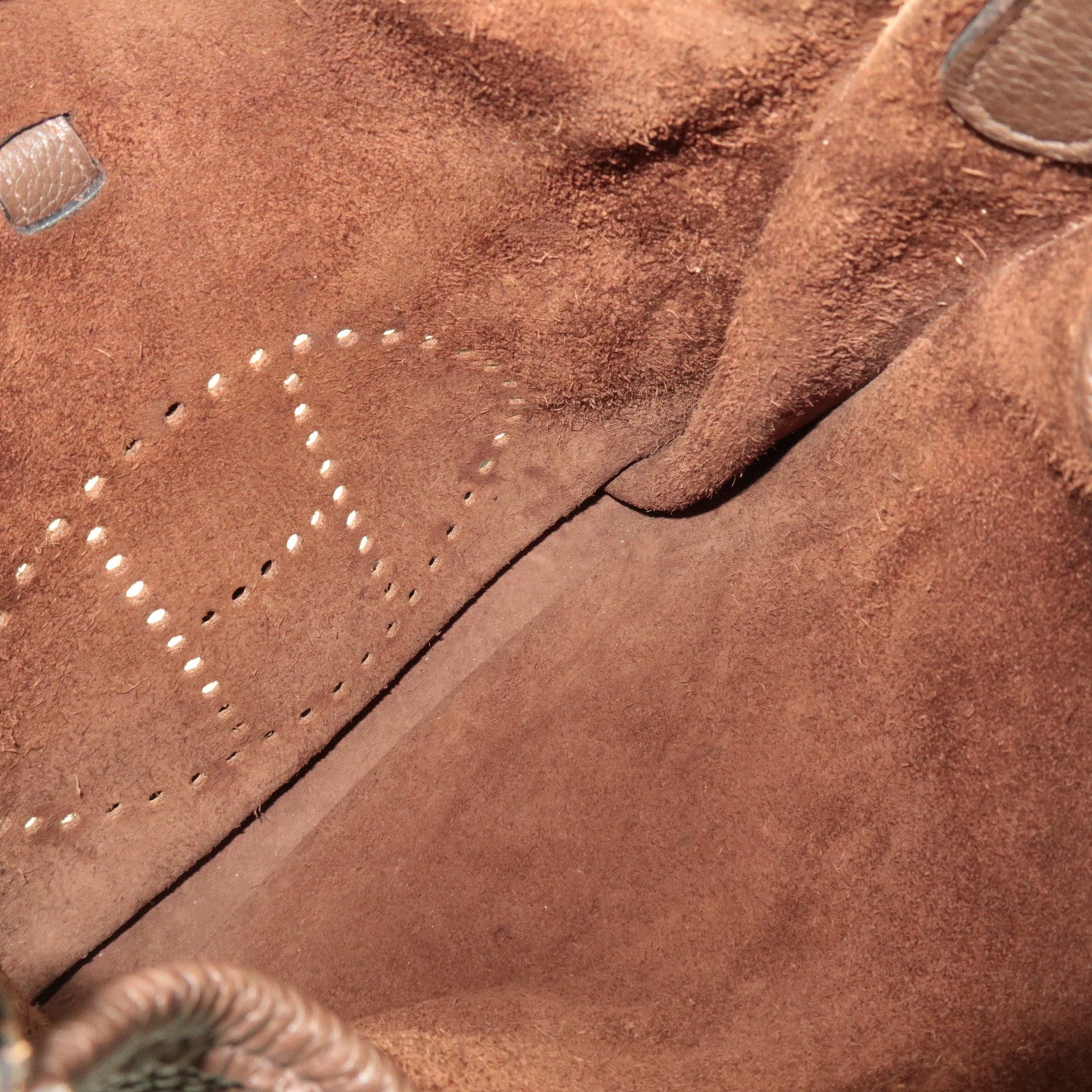 HERMES Evelyn 3 GM Shoulder Bag □M Stamp (2009) Taurillon Clemence Brown Silver HDW *Dust bag, Strap