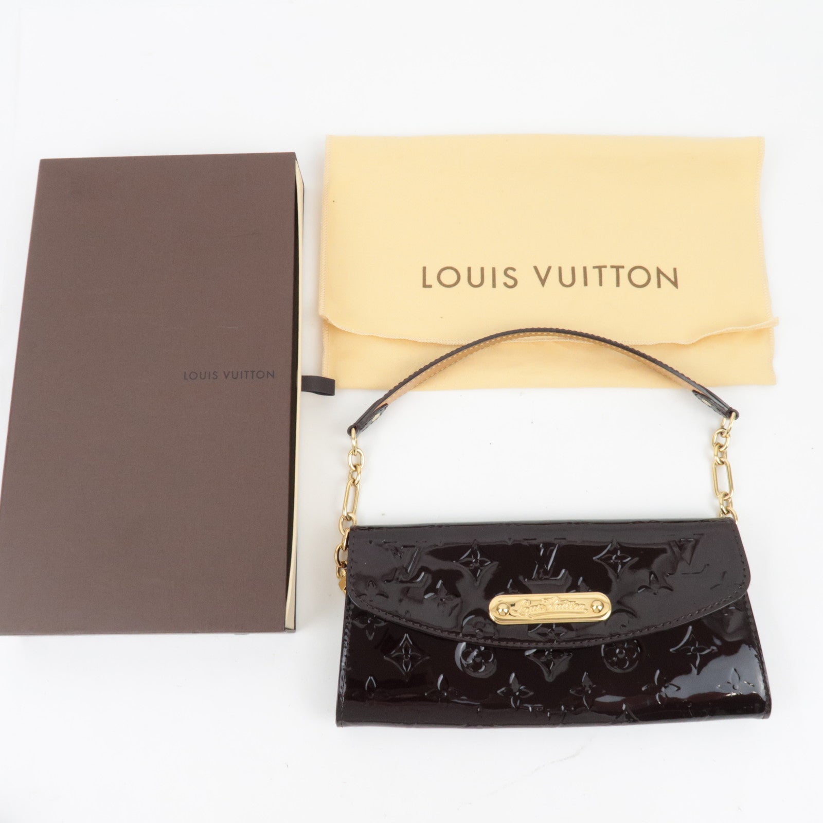Louis Vuitton Monogram Vernis Sunset Boulevard Shoulder bag Amarante M93542 TR0120 *Box, Dust bag