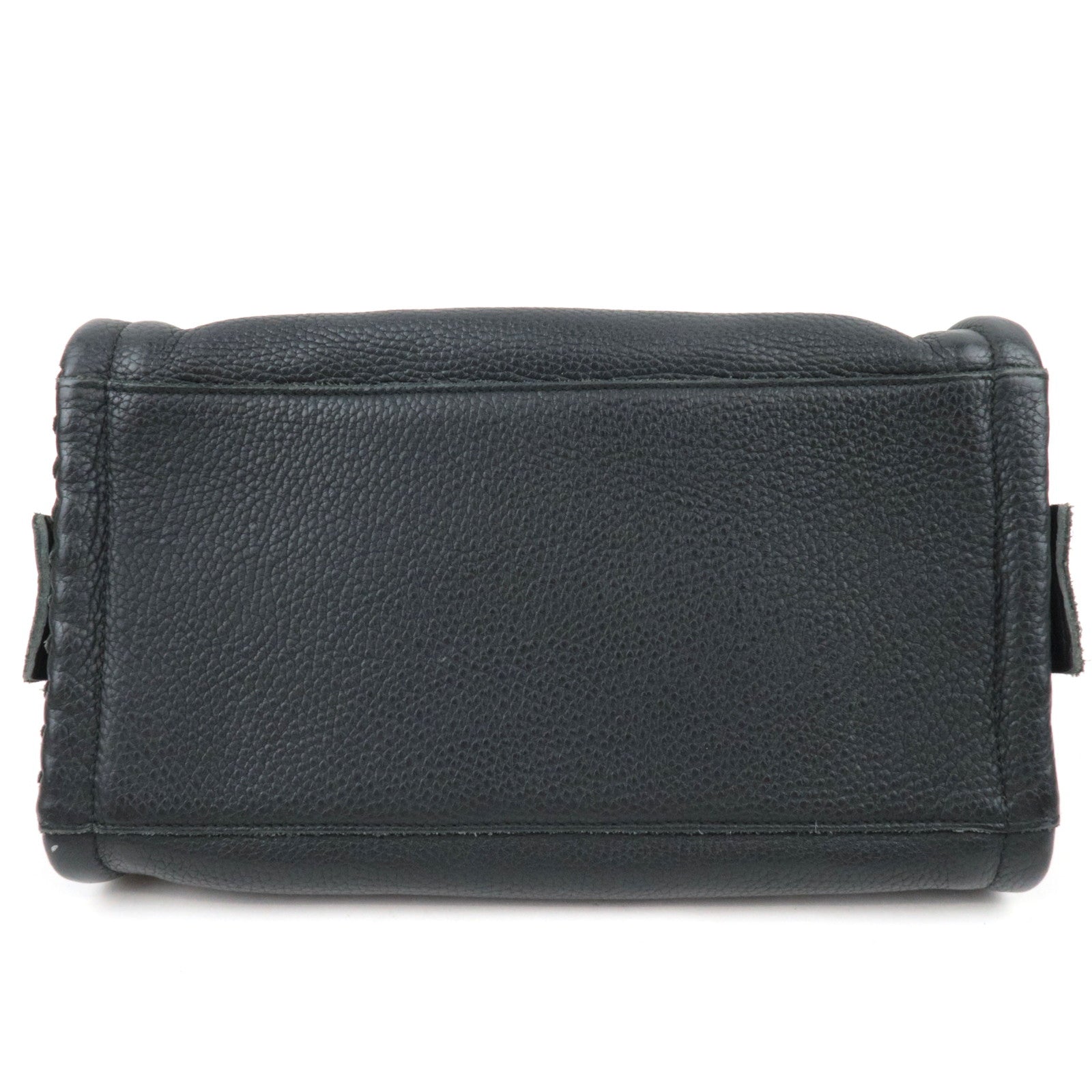 BOTTEGA VENETA Boston Bag Leather Black *Pouch