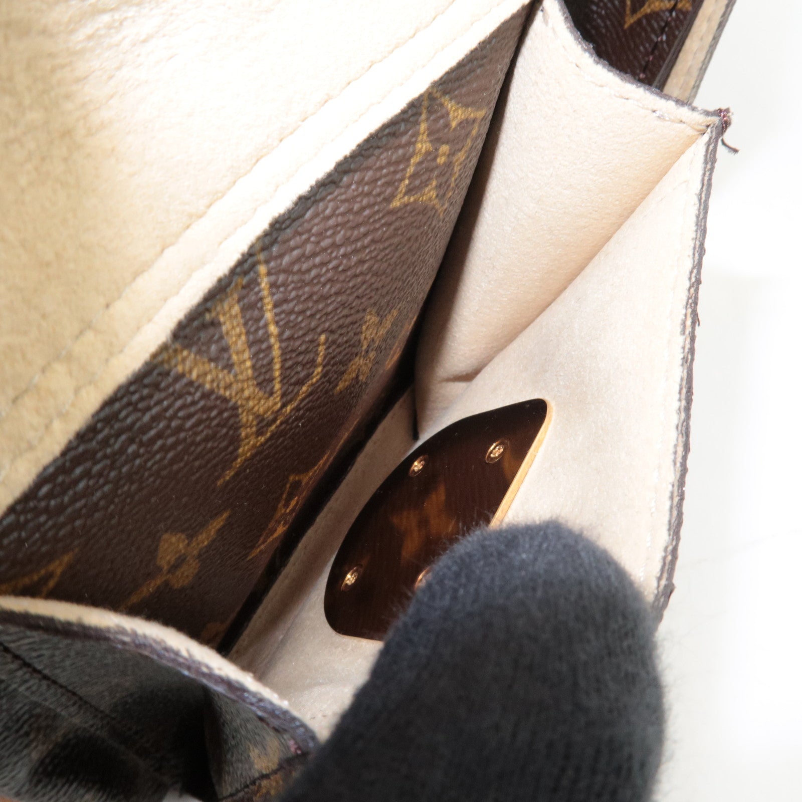 Louis Vuitton Monogram Manhattan PM Hand Bag M40026 TH0076 *Dust bag