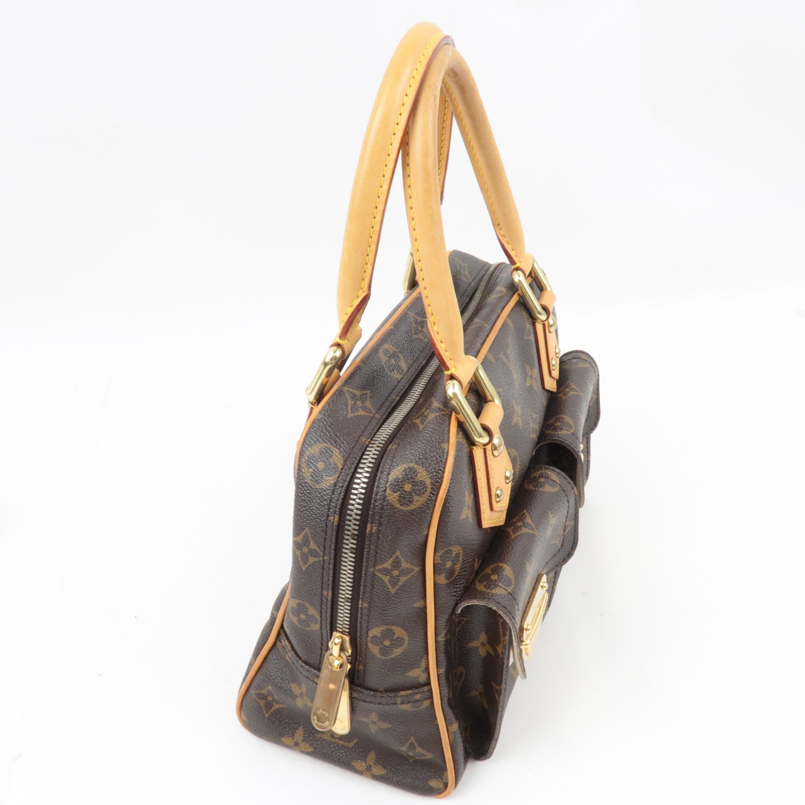Louis Vuitton Monogram Manhattan PM Hand Bag M40026 TH0076 *Dust bag