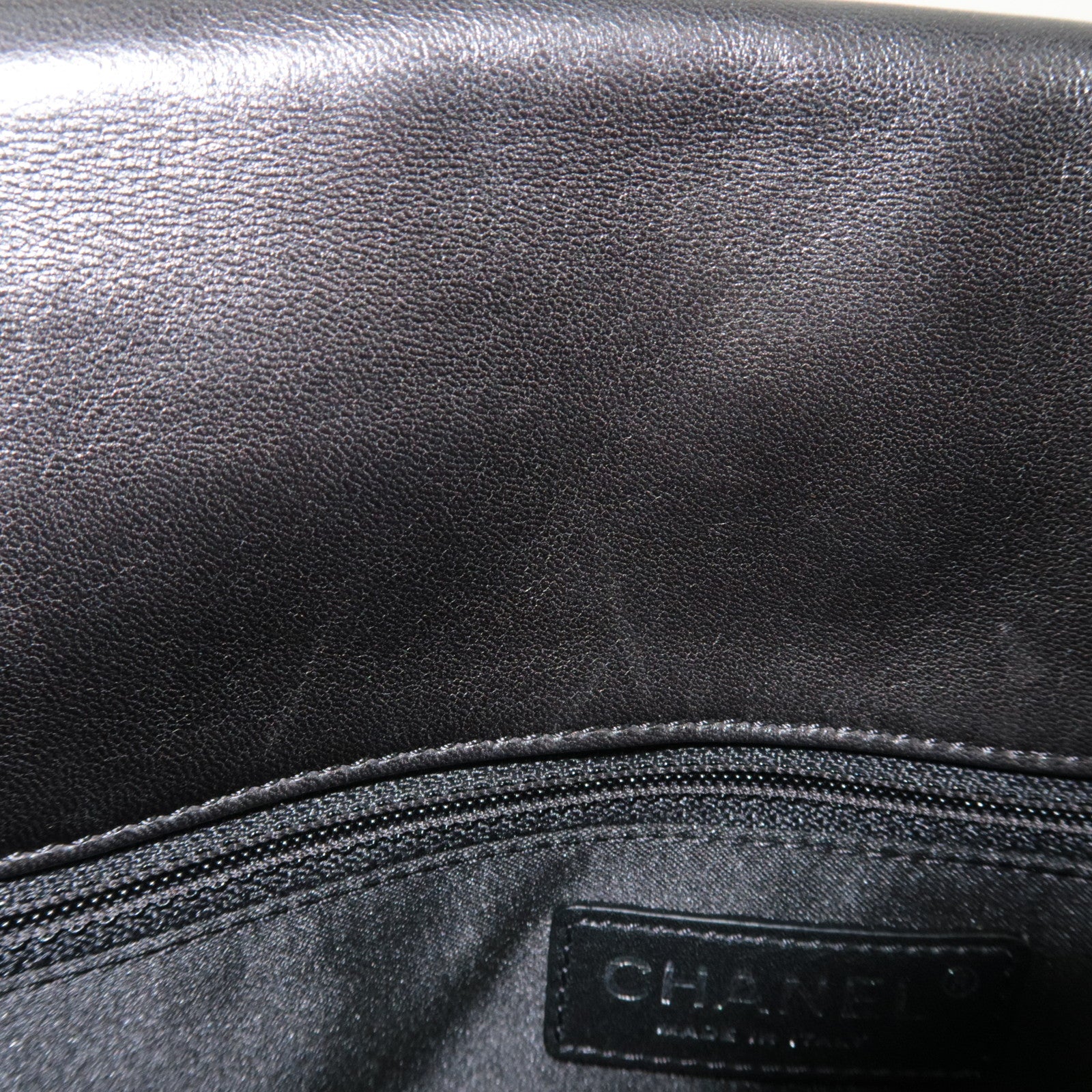 CHANEL Matelasse Chain Shoulder Bag Leather Black Silver HDW *Dust bag, G card