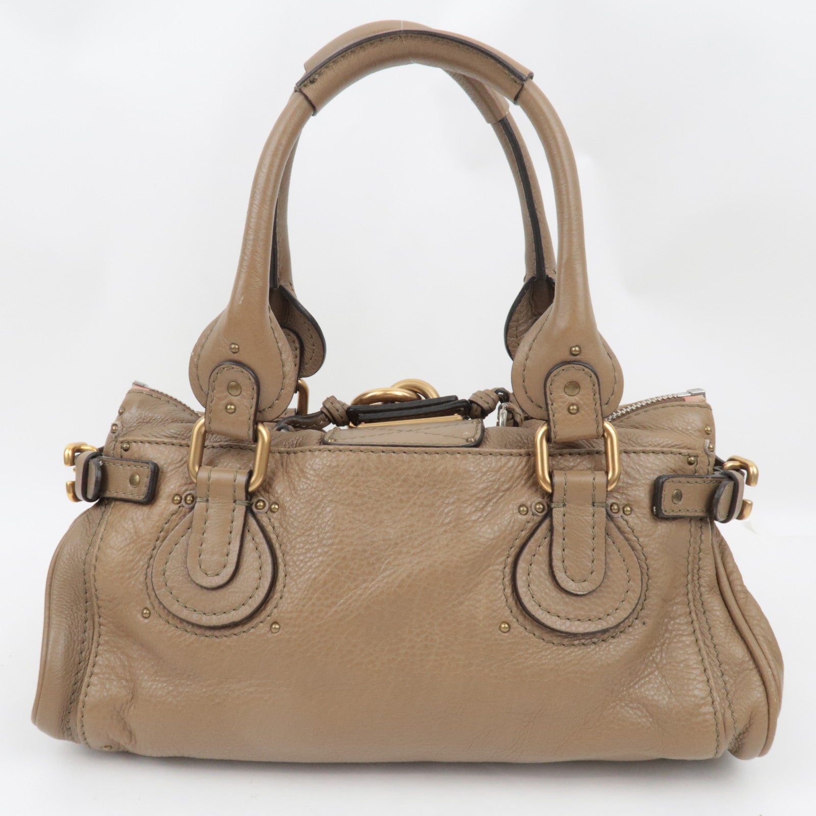 Chloe Paddington Handbag Leather Brown *Dust bag, Key Lock