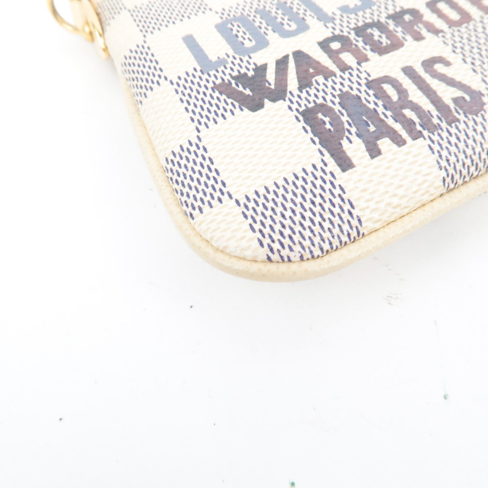 Louis Vuitton Damier Azur Pochette Milla MM Mini Bag N63090 AA2160