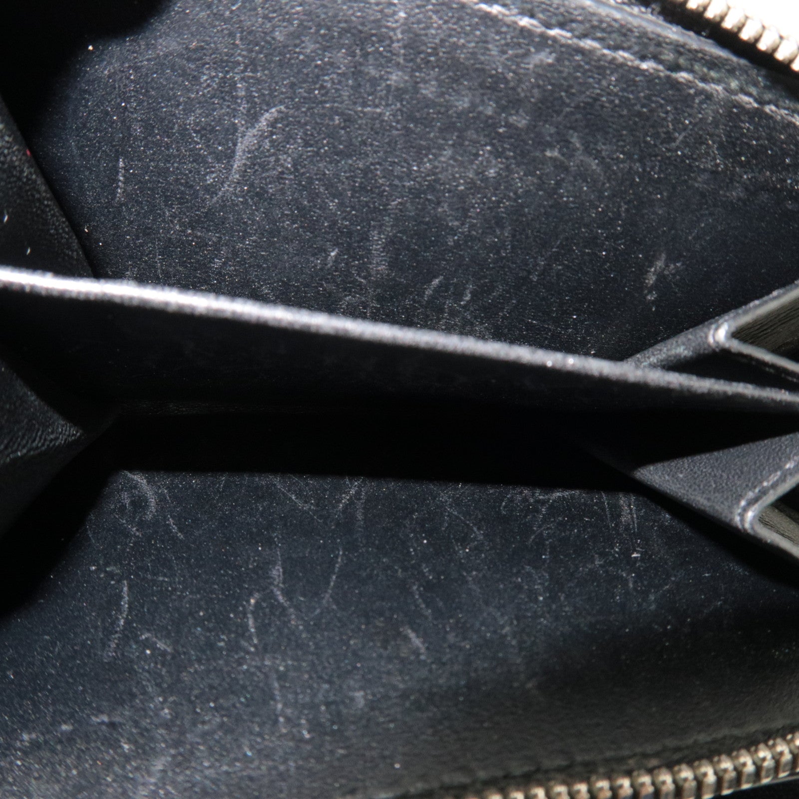 BALENCIAGA Everyday Round Zipper Wallet Leather Black 551933 *Box, Dust bag