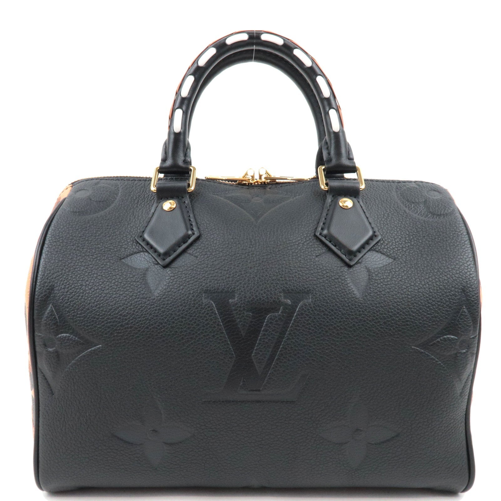 Louis Vuitton Monogram Empreinte Wild at Heart Speedy Bandouliere 25 Hand Bag Noir M58524 RFID *Dust bag, Strap76867