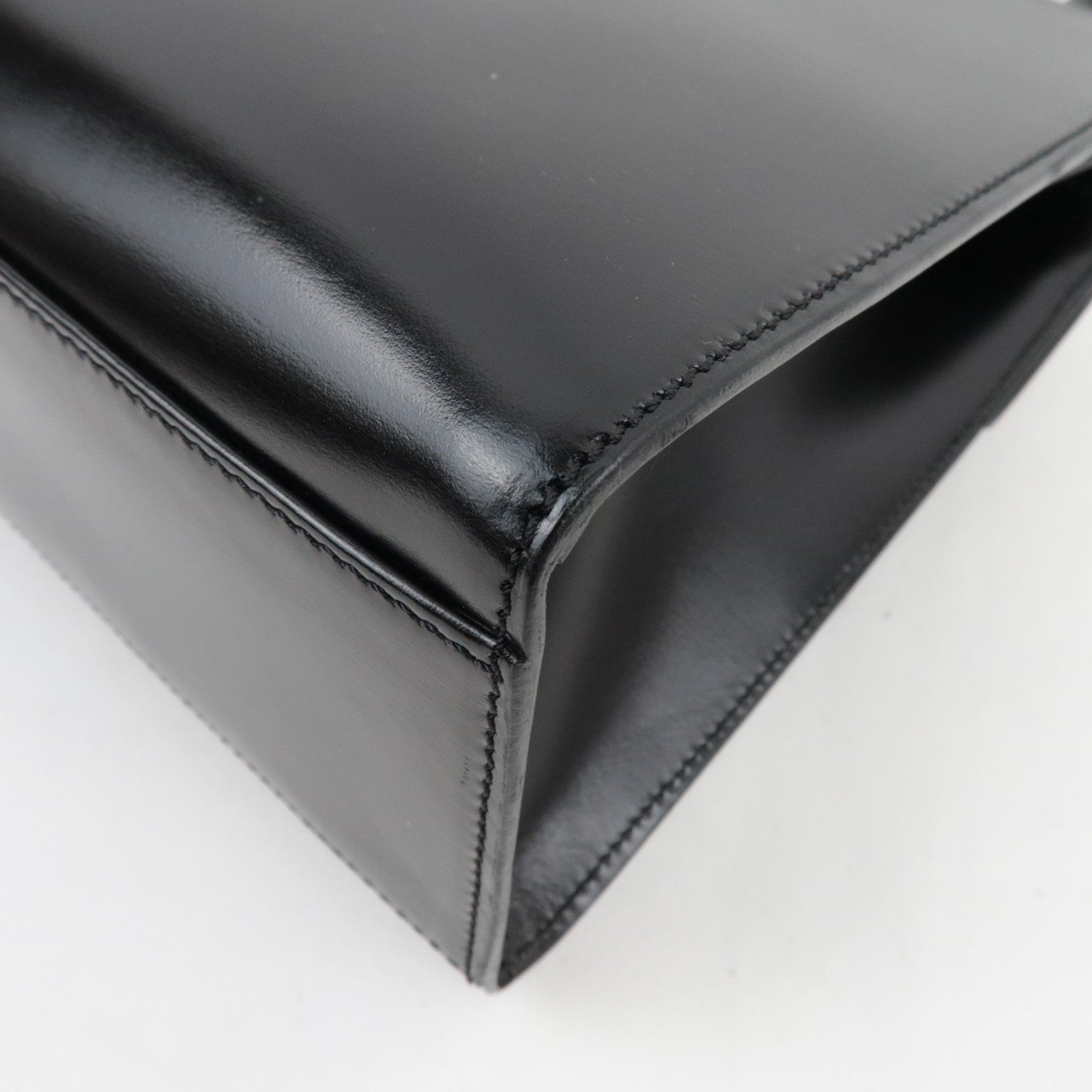 CELINE 2 Way Hand Bag Leather Black *Dust bag, Strap