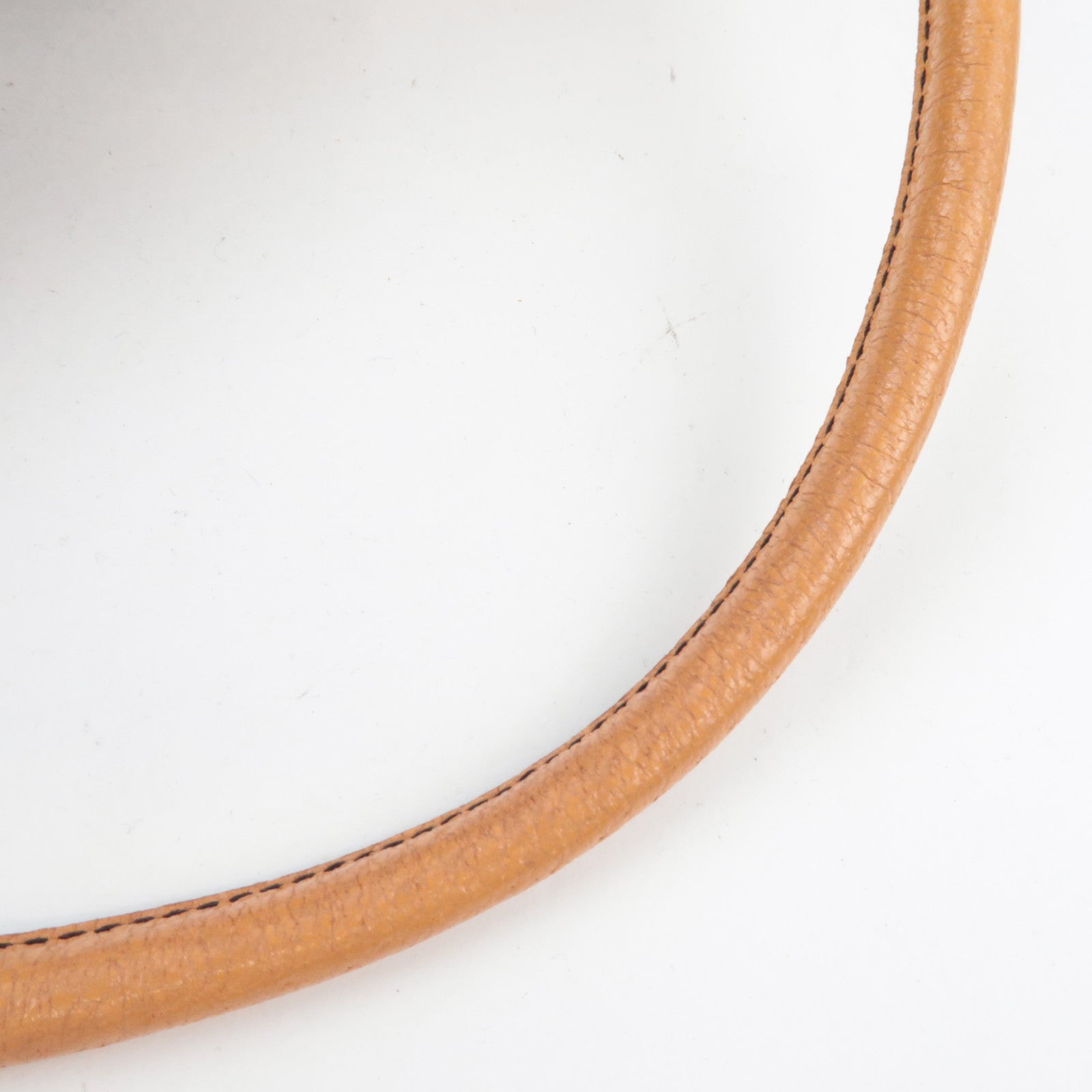 PRADA Kiss Lock Shoulder Bag Canvas Leather Brown *Dust bag, Clochette