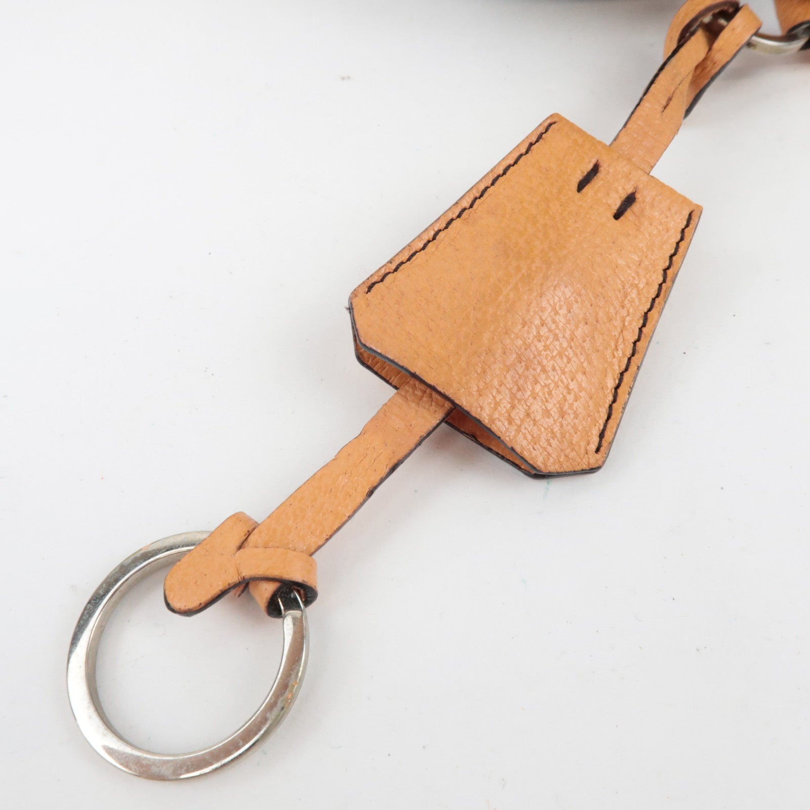 PRADA Kiss Lock Shoulder Bag Canvas Leather Brown *Dust bag, Clochette