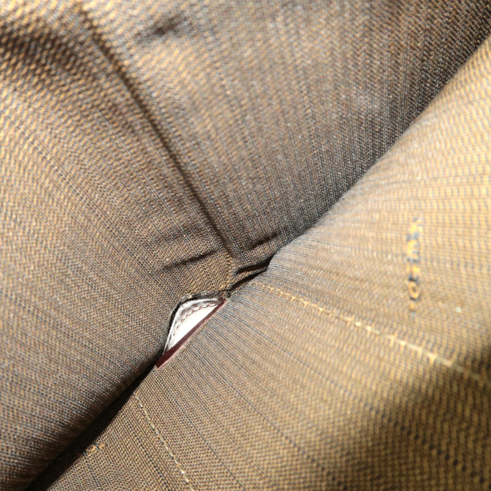 FENDI Zucca Kiss Lock  Bi-Fold Wallet Canvas Leather Brown Black 30782