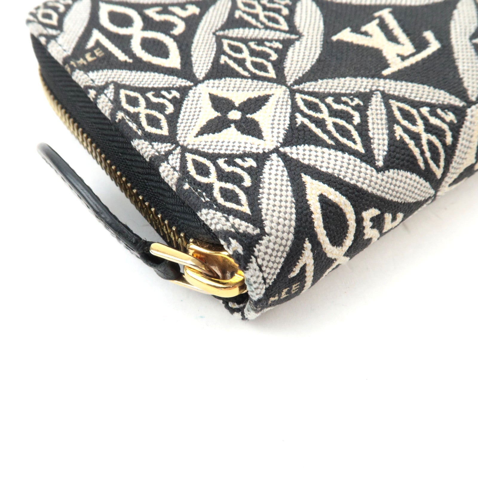 Louis Vuitton Monogram Jacquard Zippy Wallet Since1854 Noir M80324 TN5200