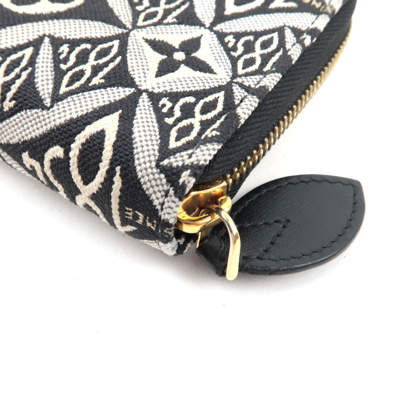 Louis Vuitton Monogram Jacquard Zippy Wallet Since1854 Noir M80324 TN5200