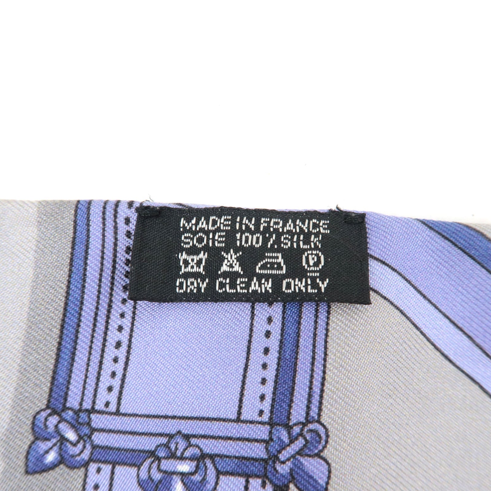 HERMES Maxi Twilly Scarf CAVALCADOUR 100% Silk Gray *Box