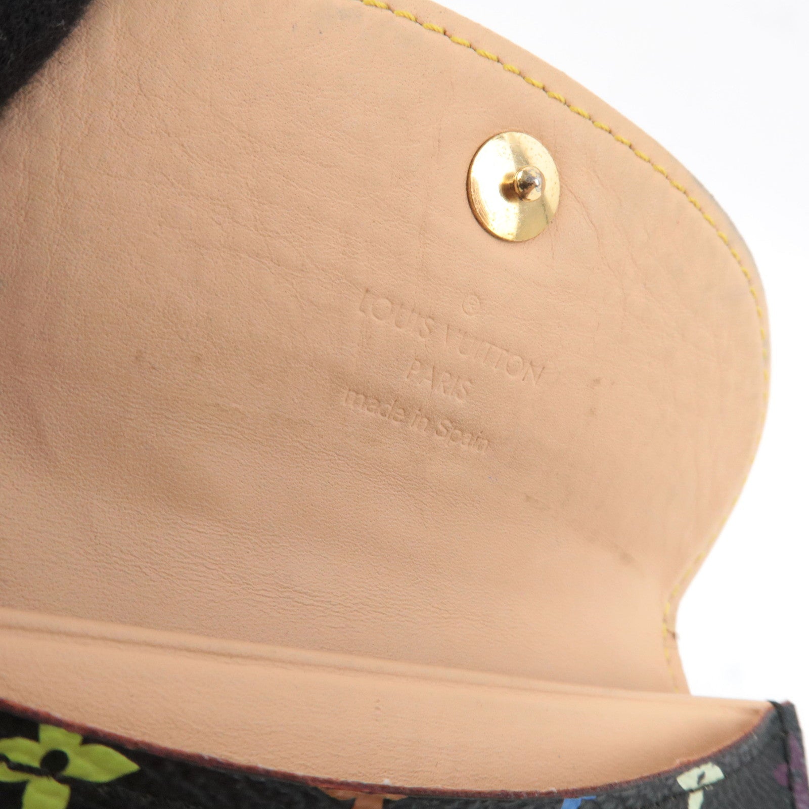 Louis Vuitton Monogram Multicolor Envelope Carte De Visite Wallet Noir M66558 CA2038