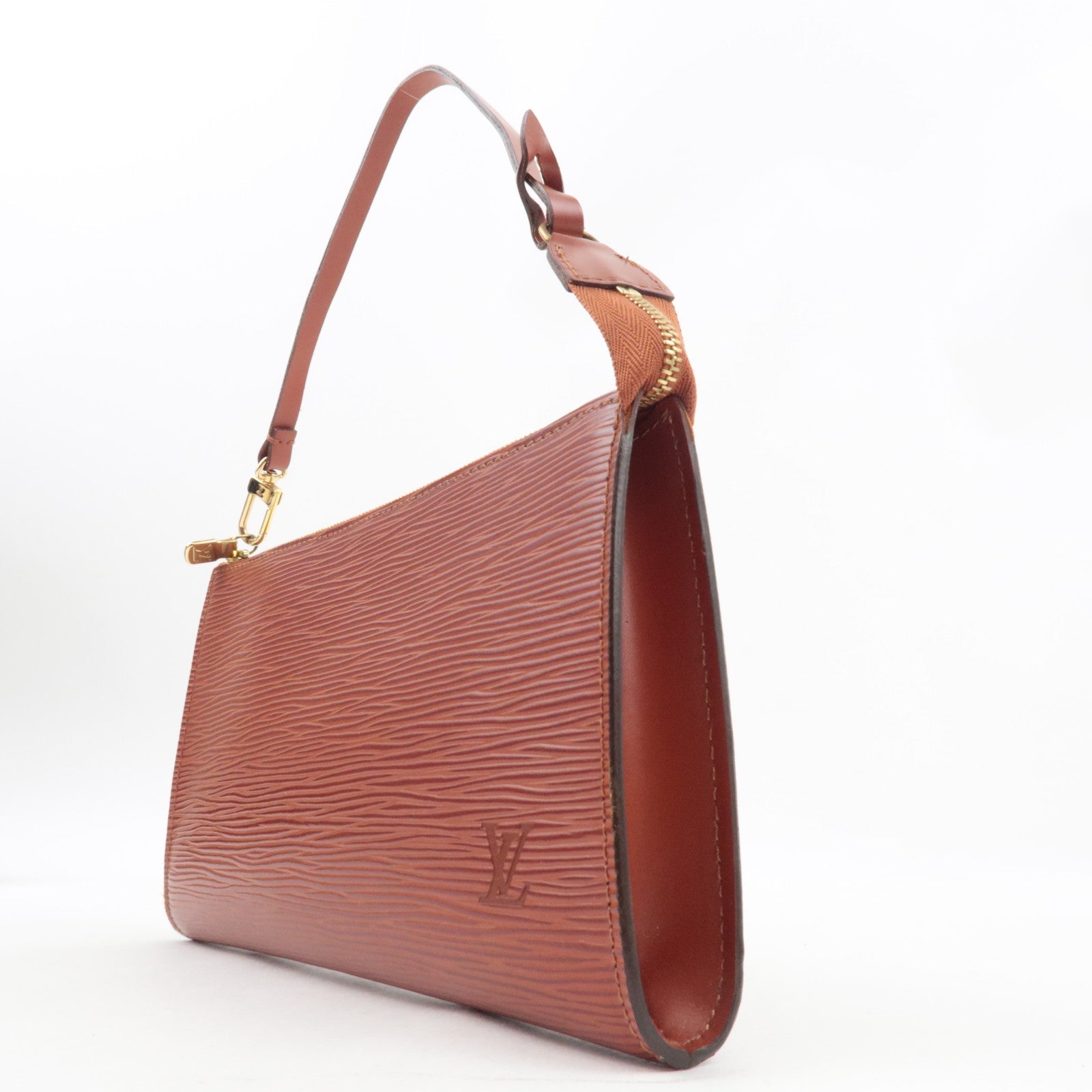 Louis Vuitton Epi Pochette Accessoires Old Model Hand Bag Kenya Brown M52953 AR1926