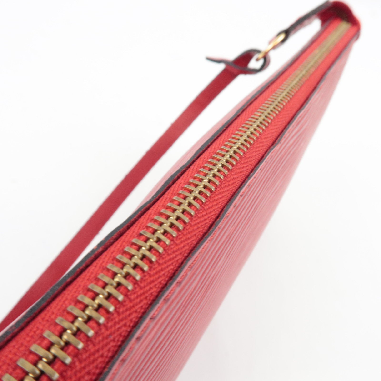 Louis Vuitton Epi Pochette Accessories Hand Bag Castilian Red M52947 AR0010