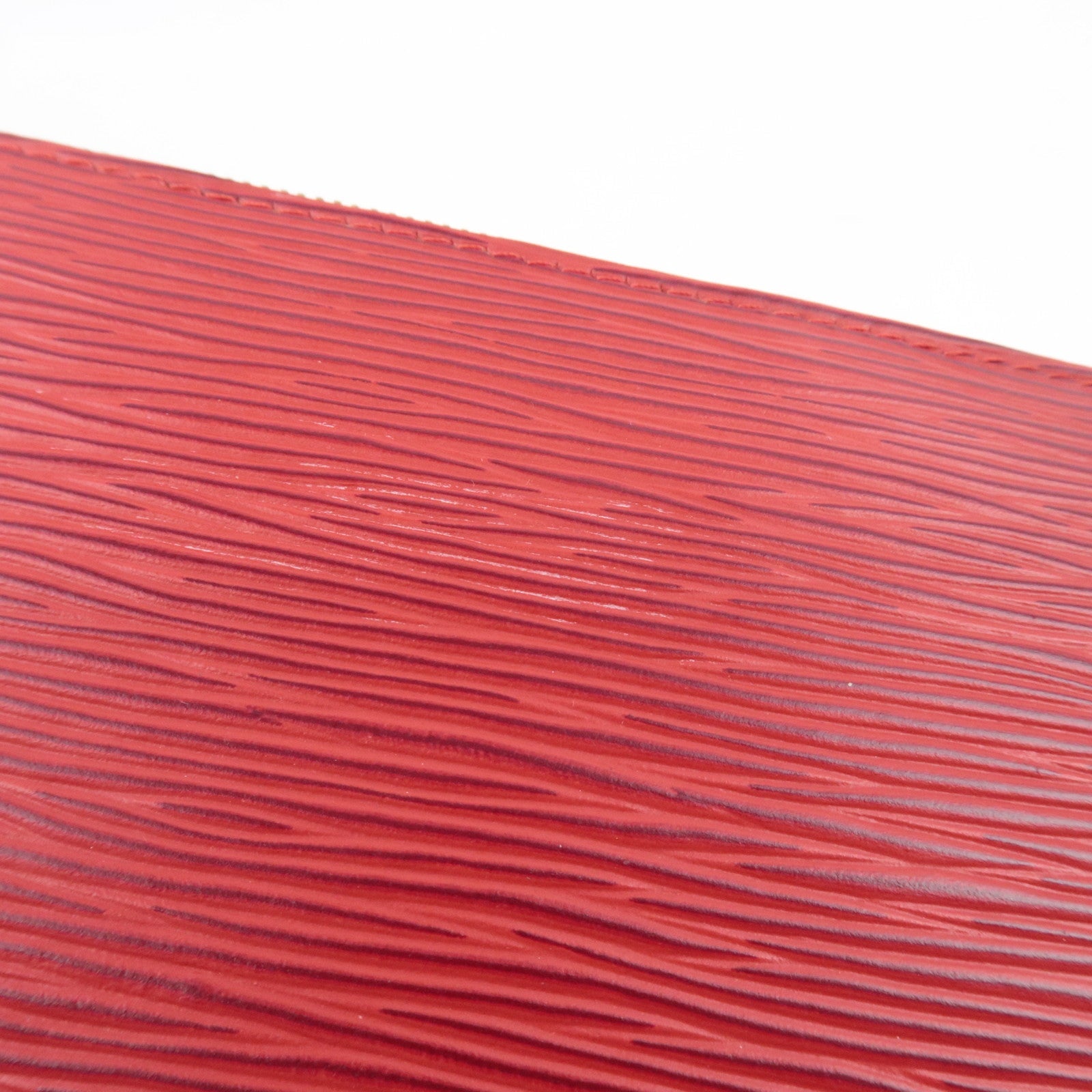 Louis Vuitton Epi Pochette Accessories Hand Bag Castilian Red M52947 AR0010