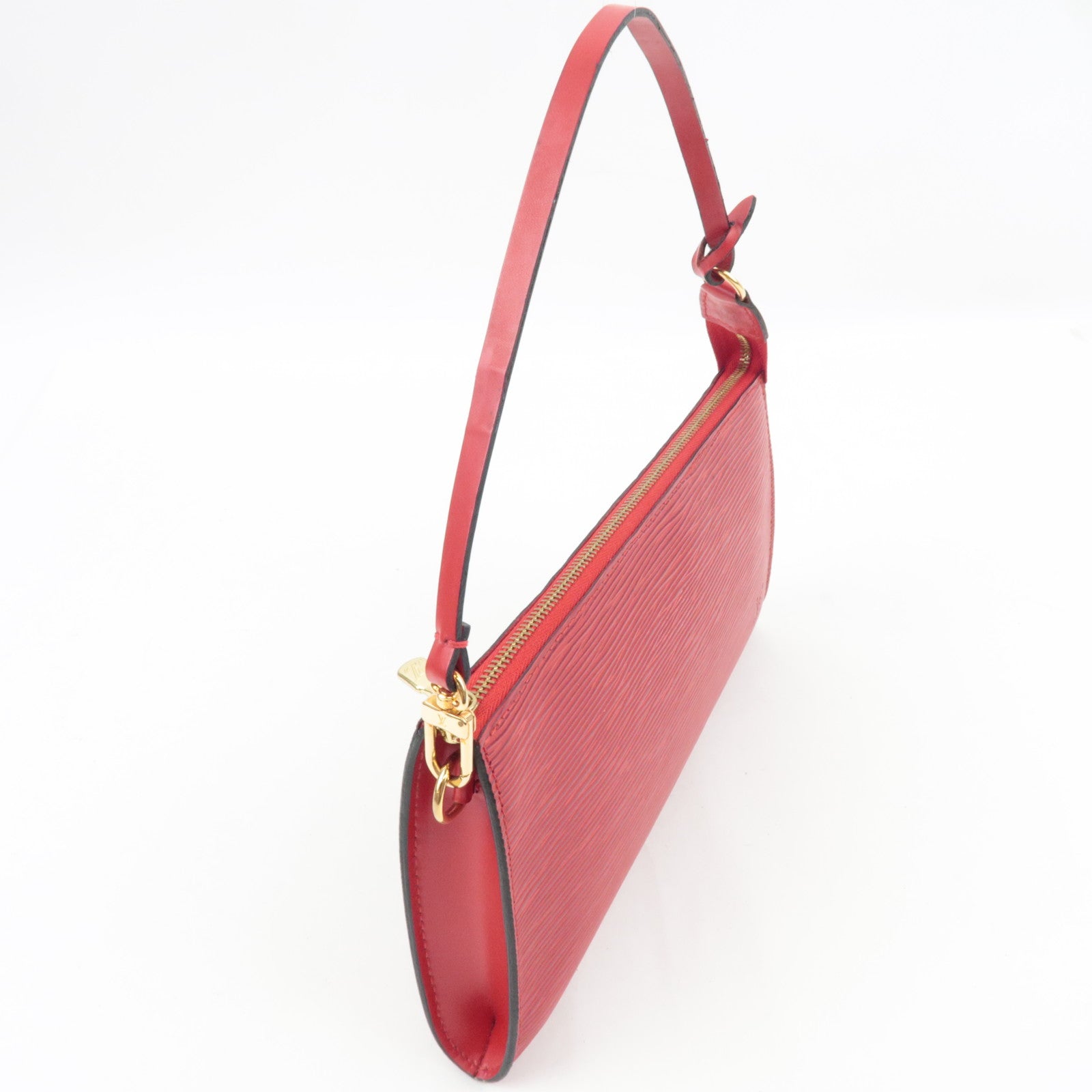 Louis Vuitton Epi Pochette Accessories Hand Bag Castilian Red M52947 AR0010