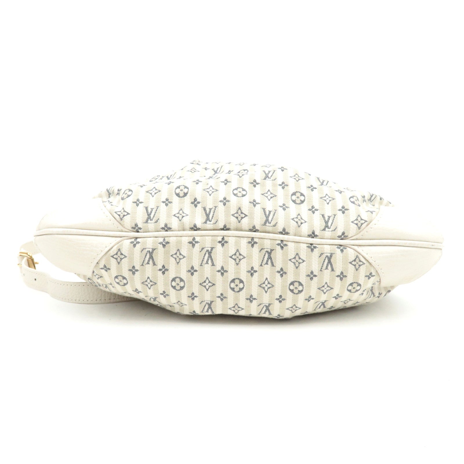 Louis Vuitton Monogram Mini Lin Marina PM 2Way Hand Bag Blue M95494 SR4057 *Strap