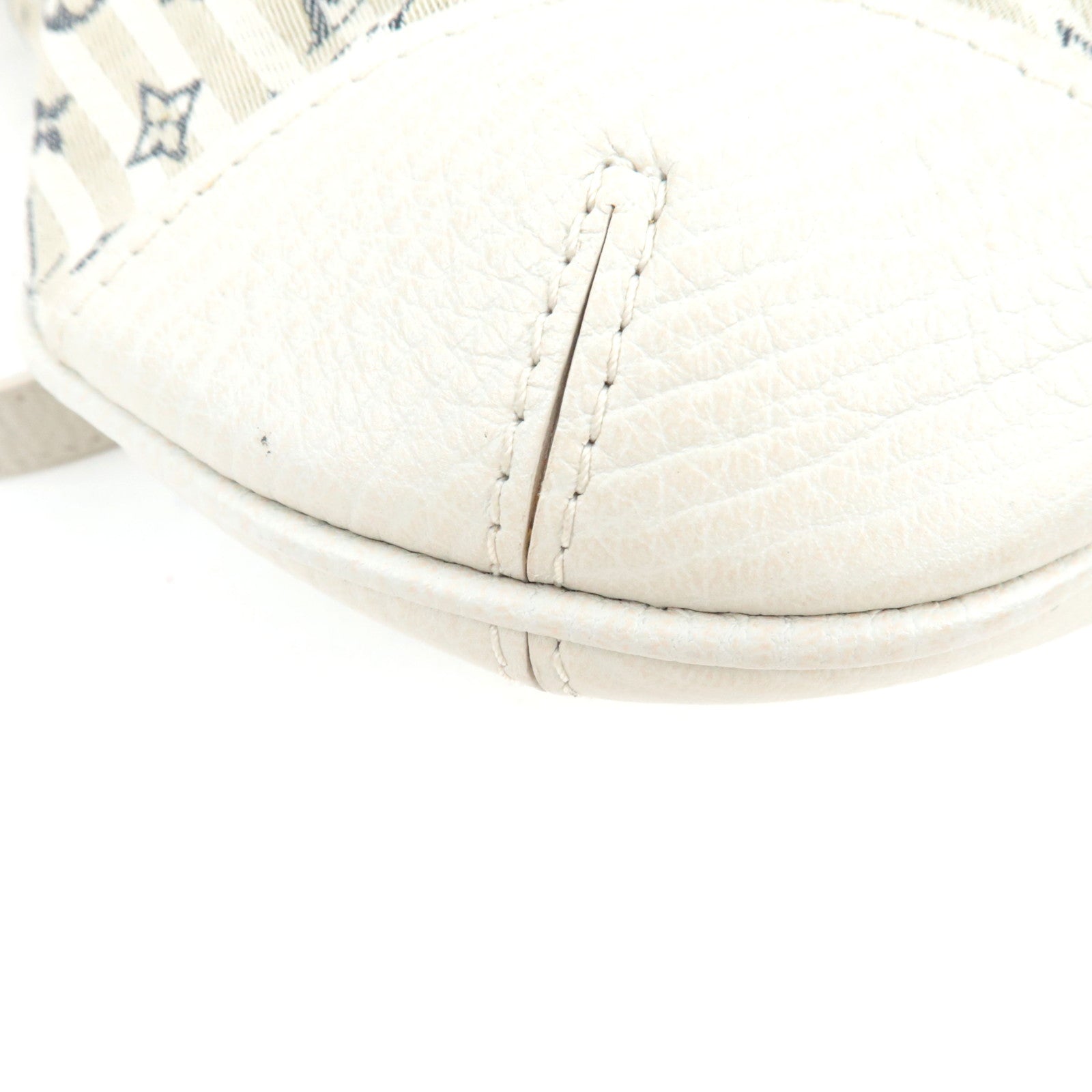 Louis Vuitton Monogram Mini Lin Marina PM 2Way Hand Bag Blue M95494 SR4057 *Strap