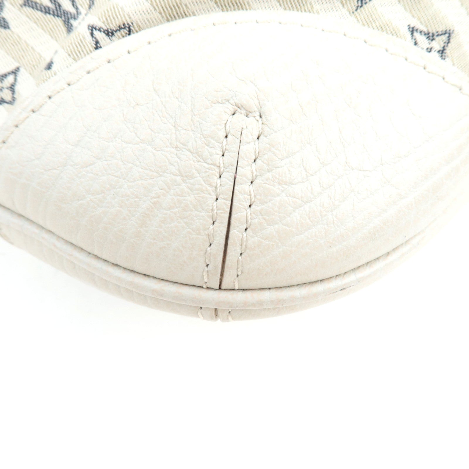 Louis Vuitton Monogram Mini Lin Marina PM 2Way Hand Bag Blue M95494 SR4057 *Strap