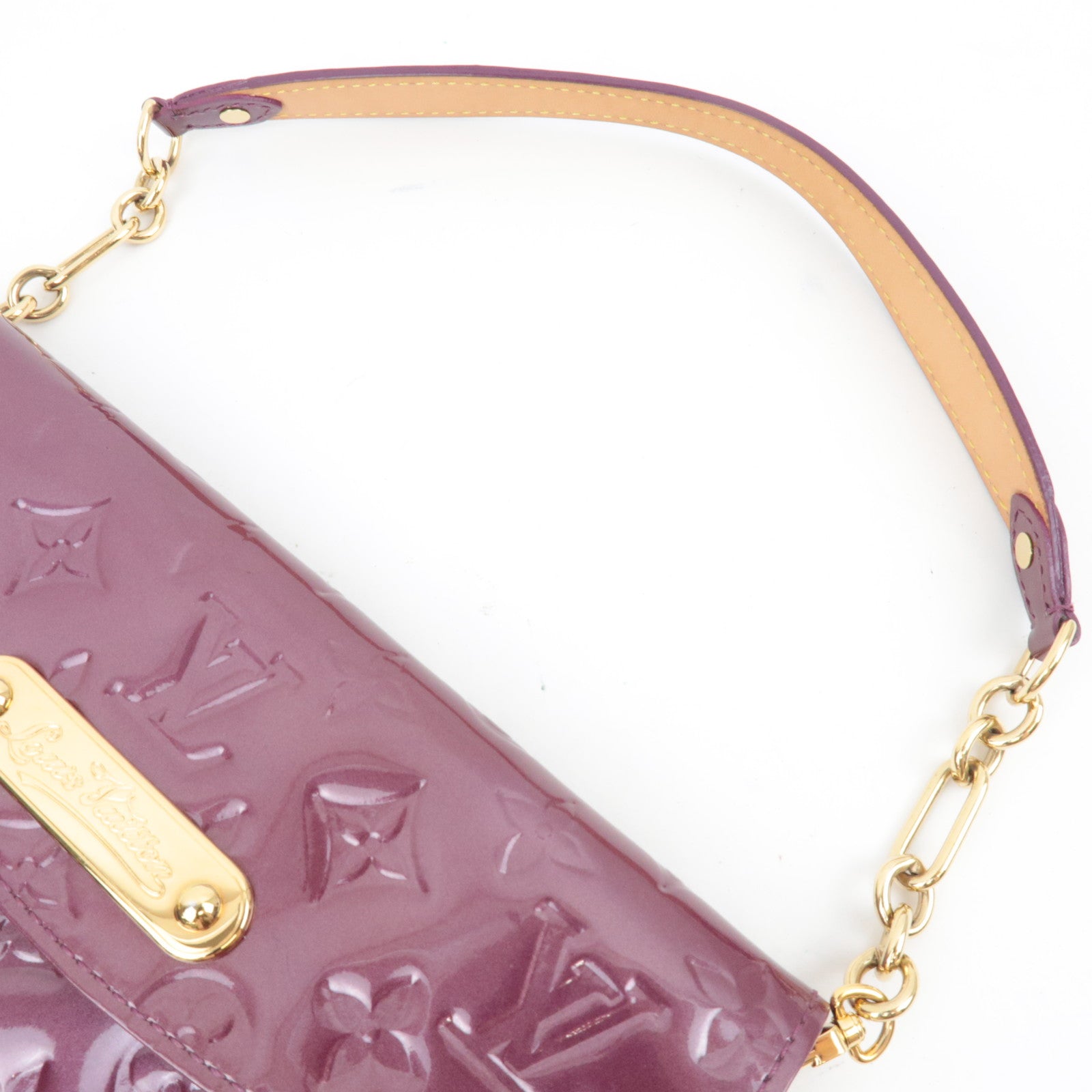 Louis Vuitton Monogram Vernis Sunset Boulevard Shoulder bag Violet M93571 TH3068 *Dust bag