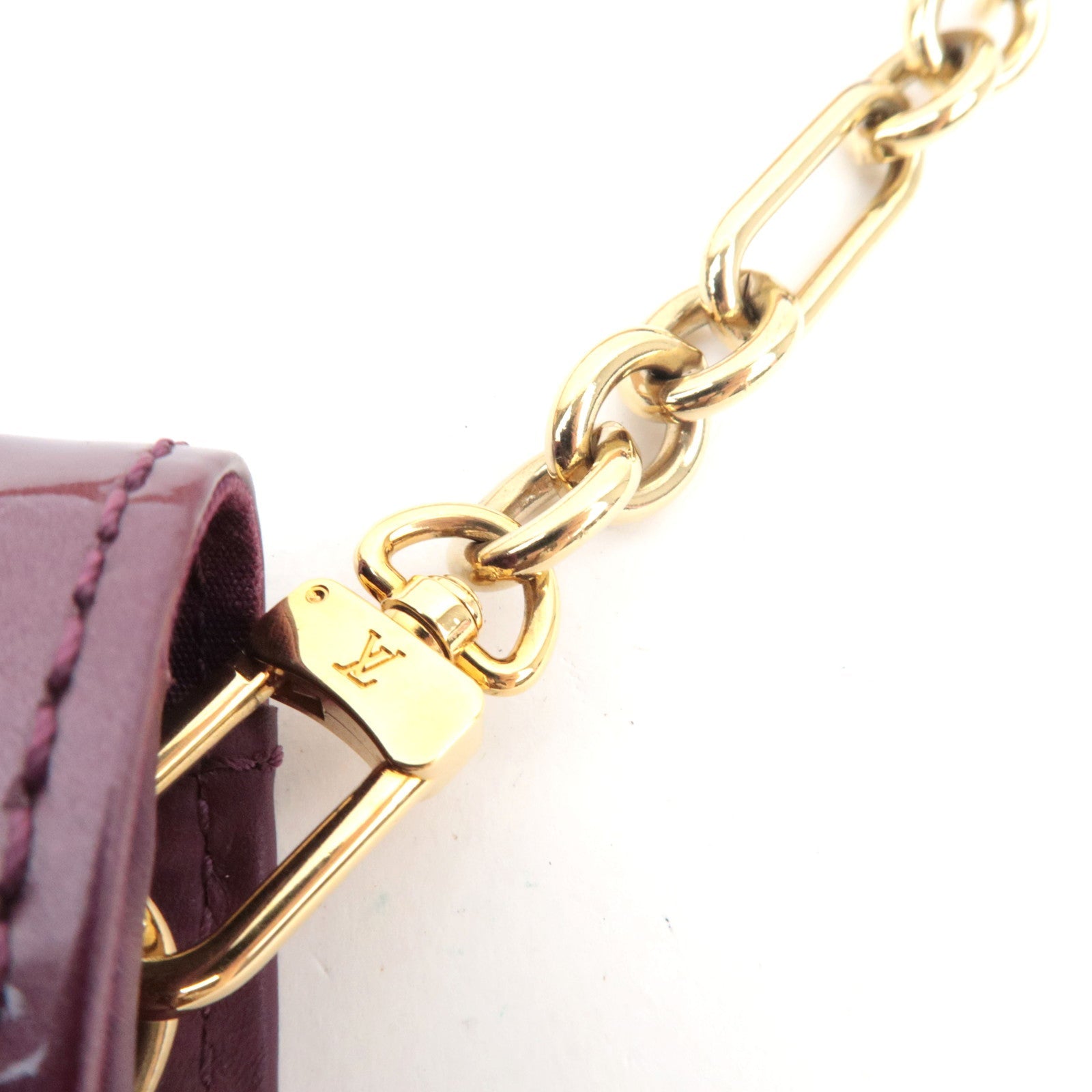 Louis Vuitton Monogram Vernis Sunset Boulevard Shoulder bag Violet M93571 TH3068 *Dust bag