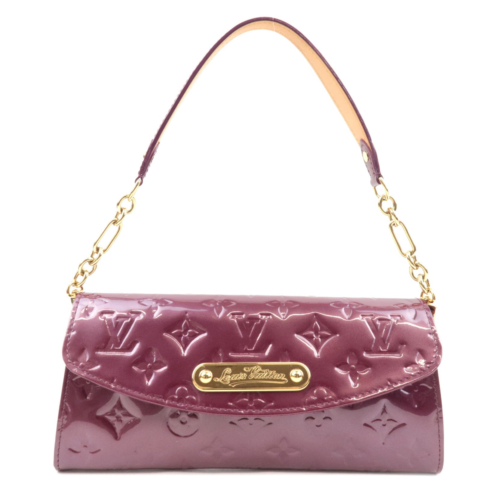 Louis Vuitton Monogram Vernis Sunset Boulevard Shoulder bag Violet M93571 TH3068 *Dust bag77071