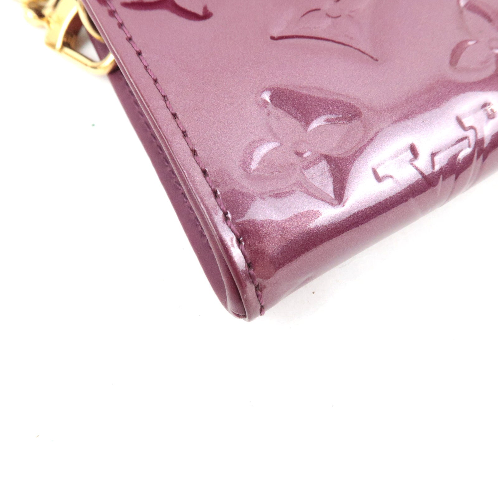 Louis Vuitton Monogram Vernis Sunset Boulevard Shoulder bag Violet M93571 TH3068 *Dust bag