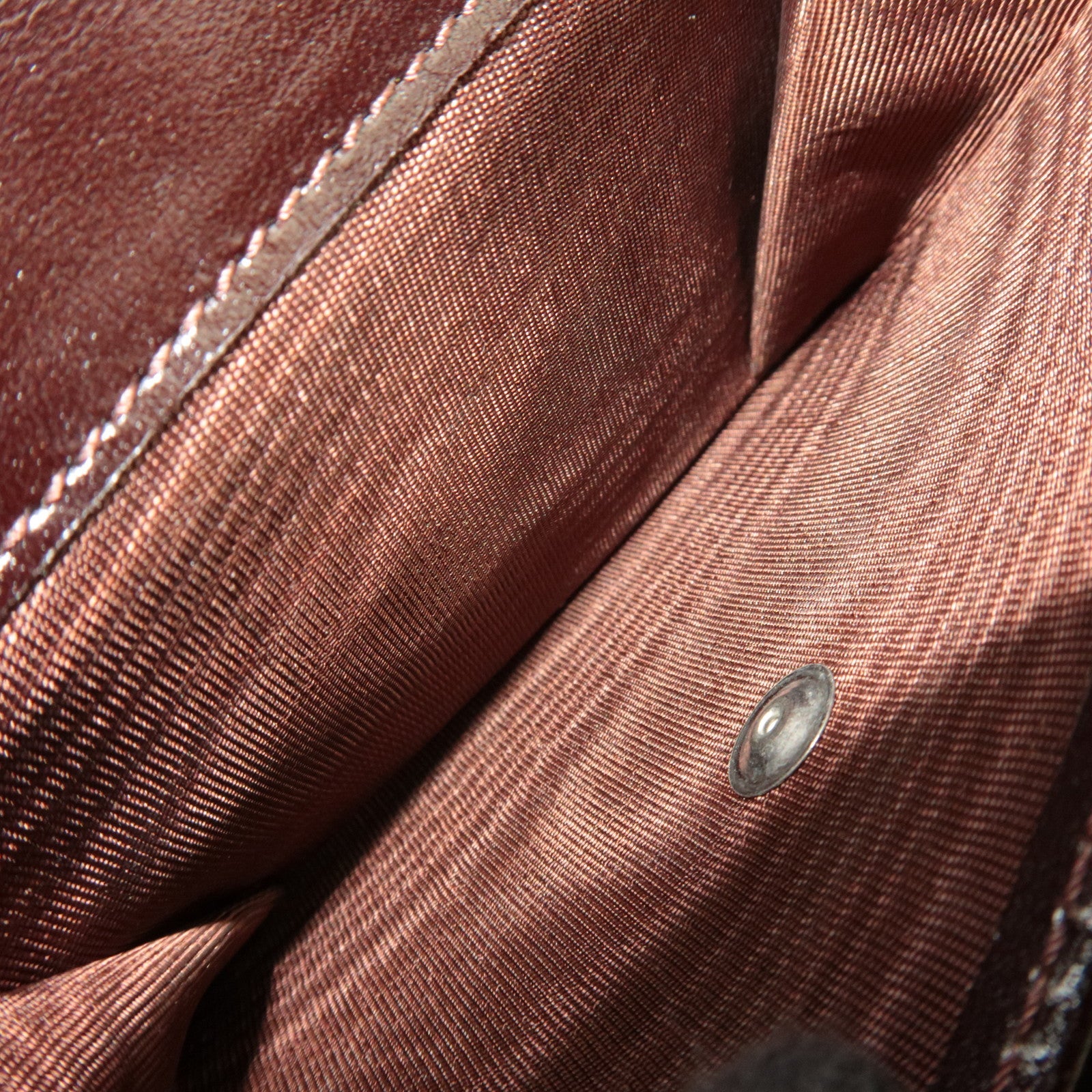 FENDI Zucca Tri-Fold Wallet Canvas Leather Brown Black 30729 *Box