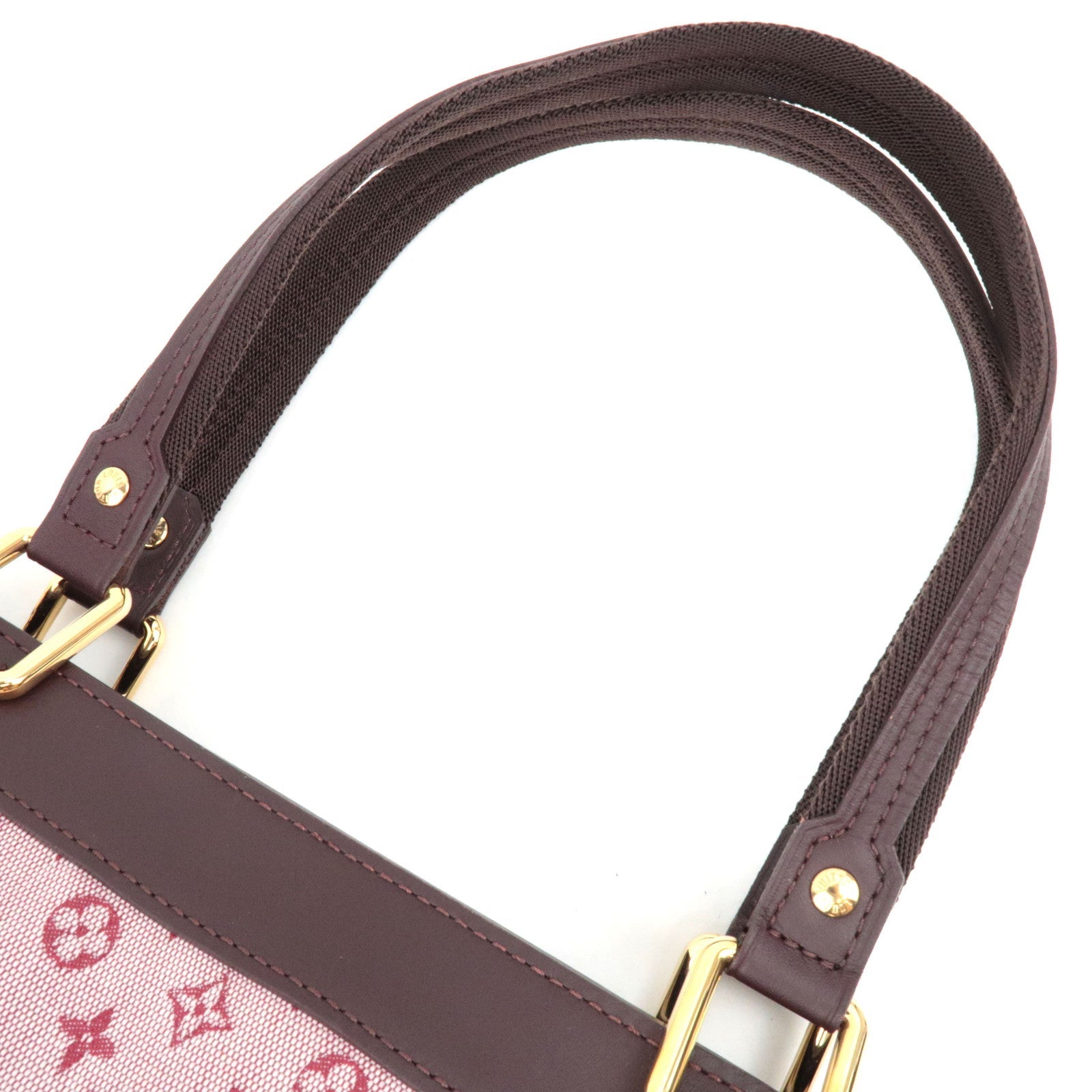 Louis Vuitton Monogram Mini Lucille PM Handbag Cerise M92678 SR1003 *Name tag