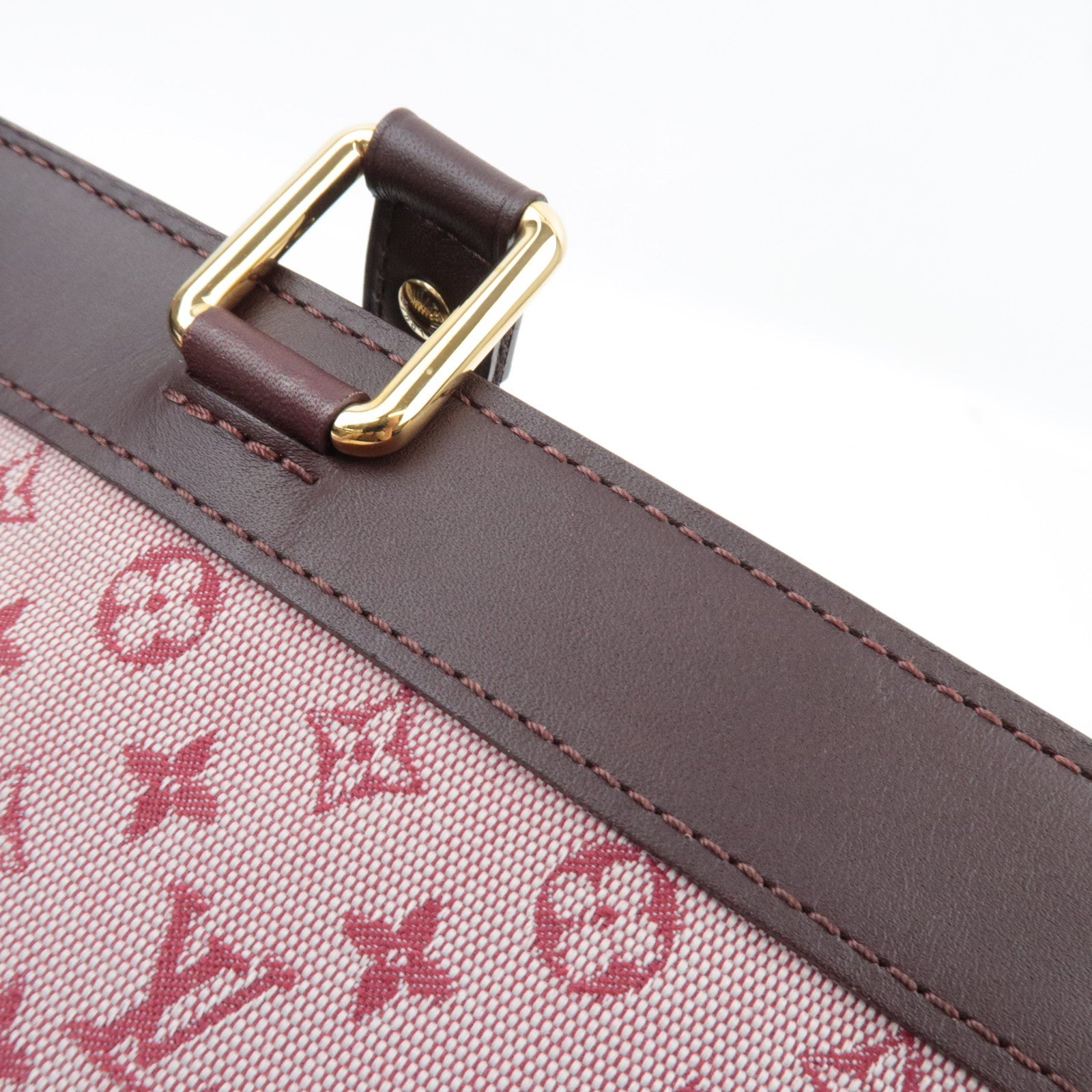 Louis Vuitton Monogram Mini Lucille PM Handbag Cerise M92678 SR1003 *Name tag