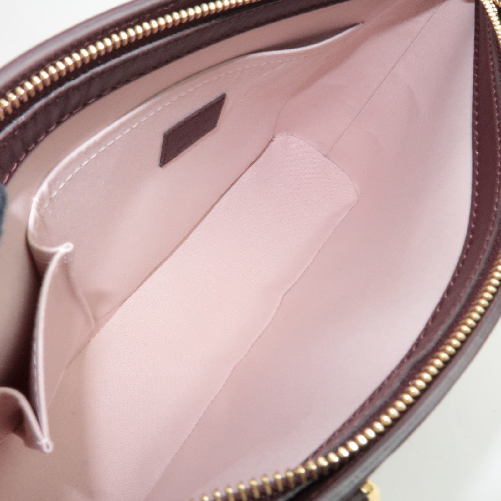 Louis Vuitton Monogram Mini Lucille PM Handbag Cerise M92678 SR1003 *Name tag