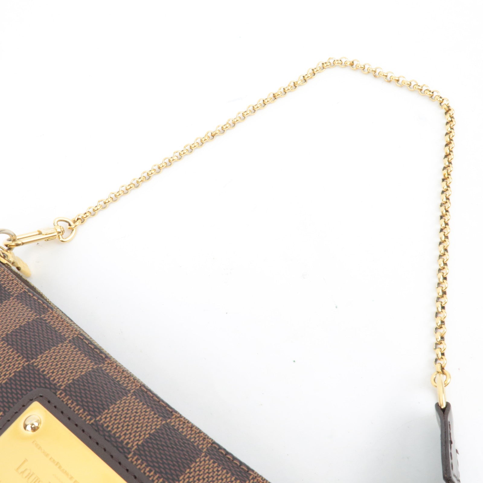 Louis Vuitton Damier Eva Chain Shoulder Bag N55213 AA4132 *Strap is missing