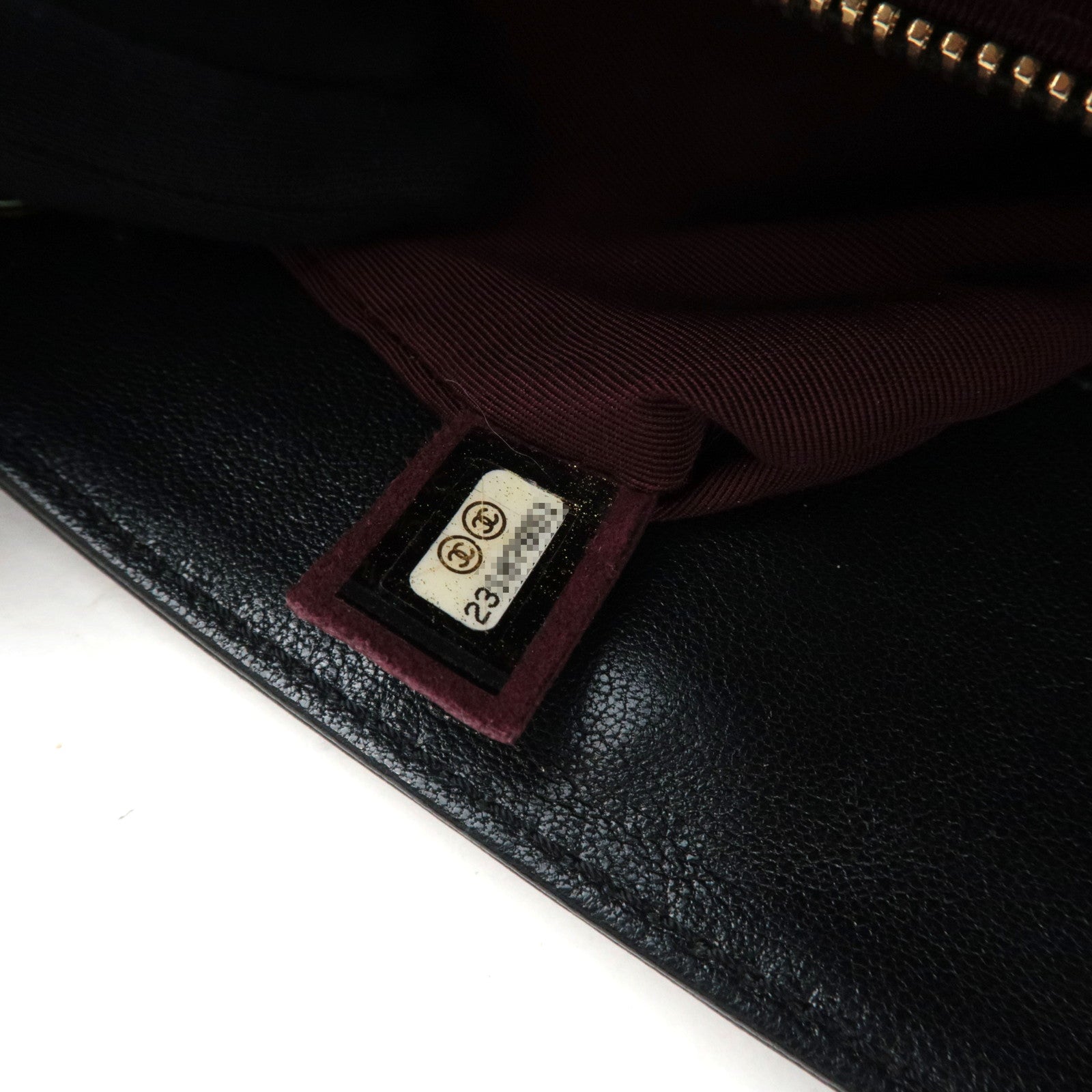 CHANEL Matelasse Chain Tote Bag Lambskin Black Gold HDW 23107851