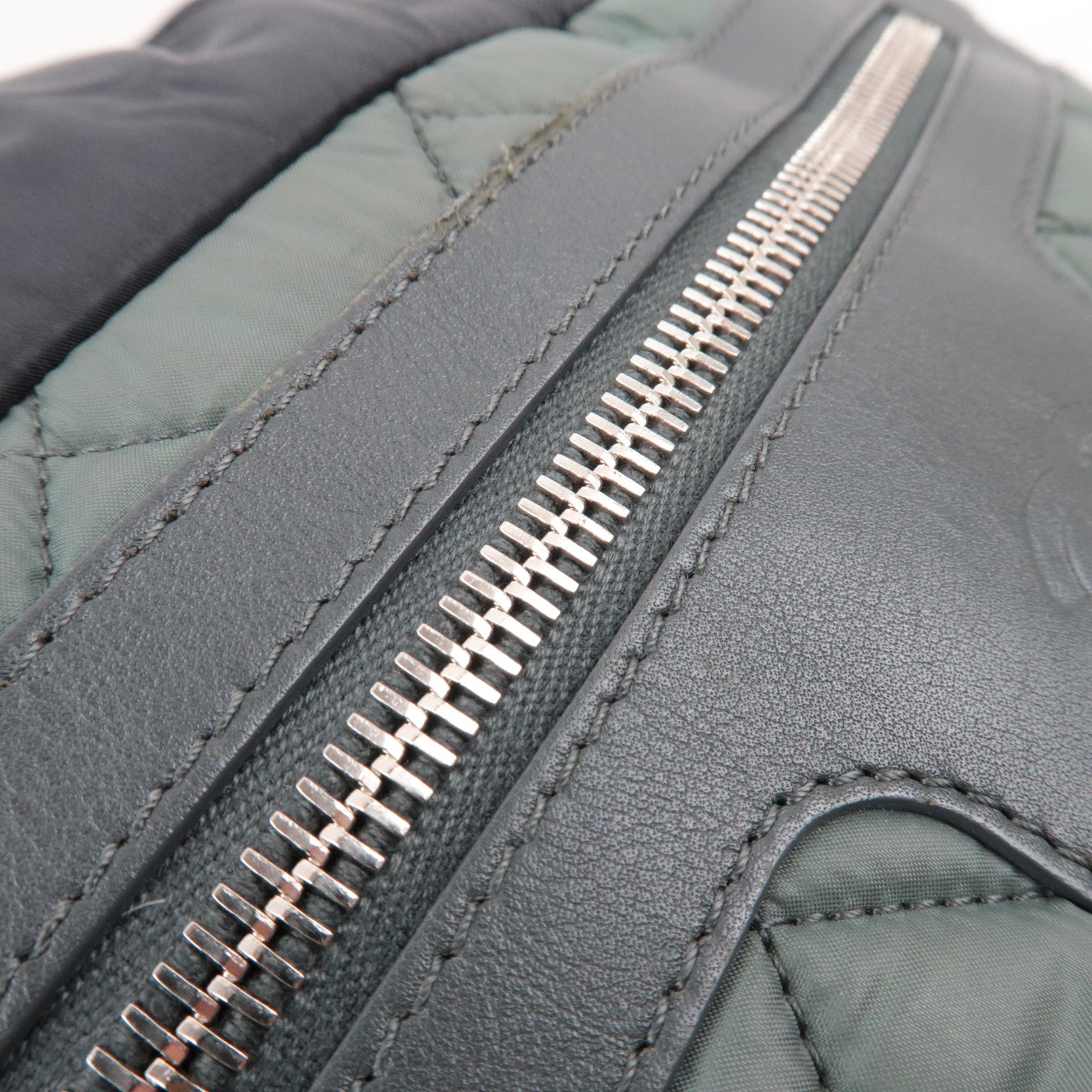 CHANEL Coco Cocoon Tote Bag Nylon Khaki Black A48610 *Dust bag