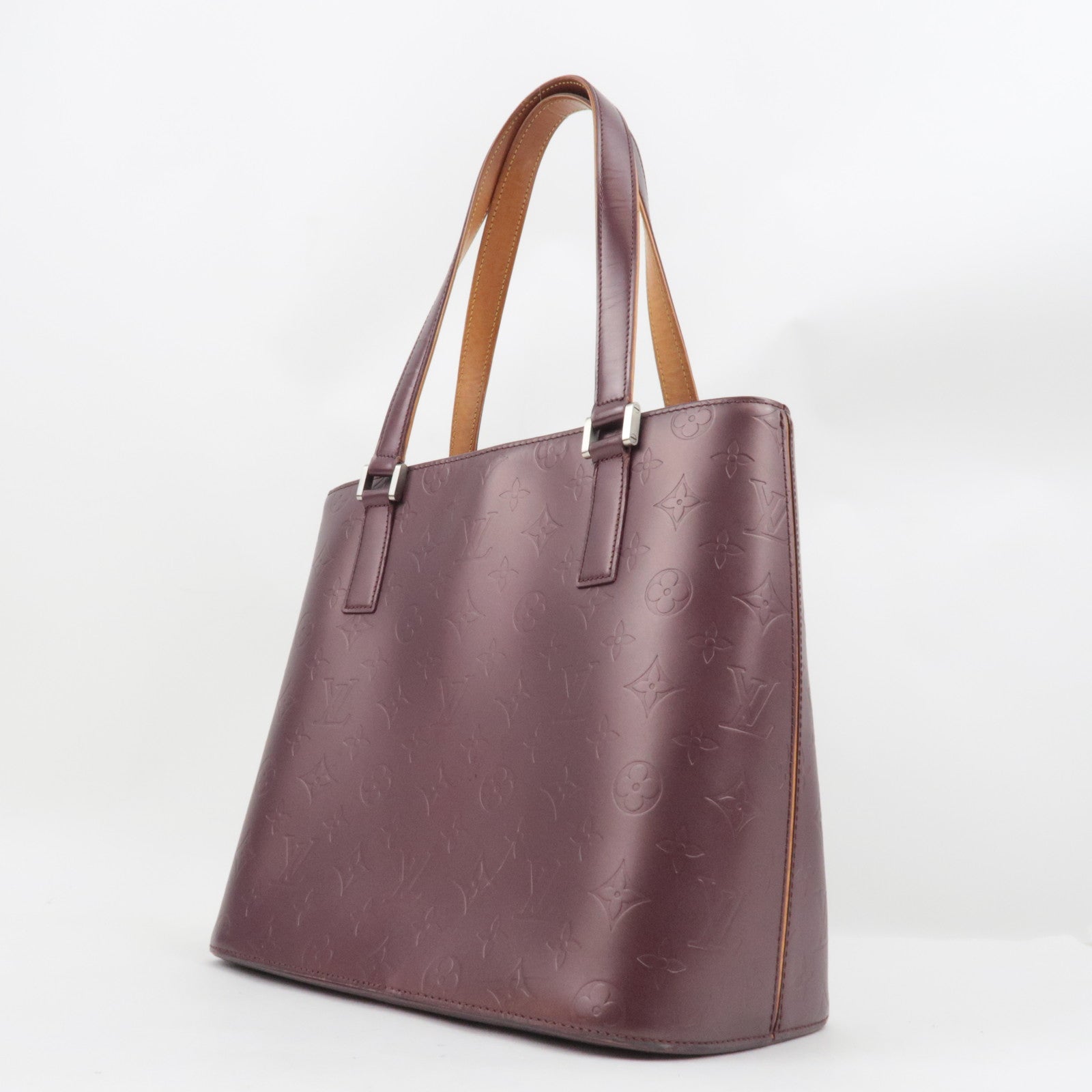 Louis Vuitton Monogram Matte Stockton Tote Bag Violet M55116 CA1002
