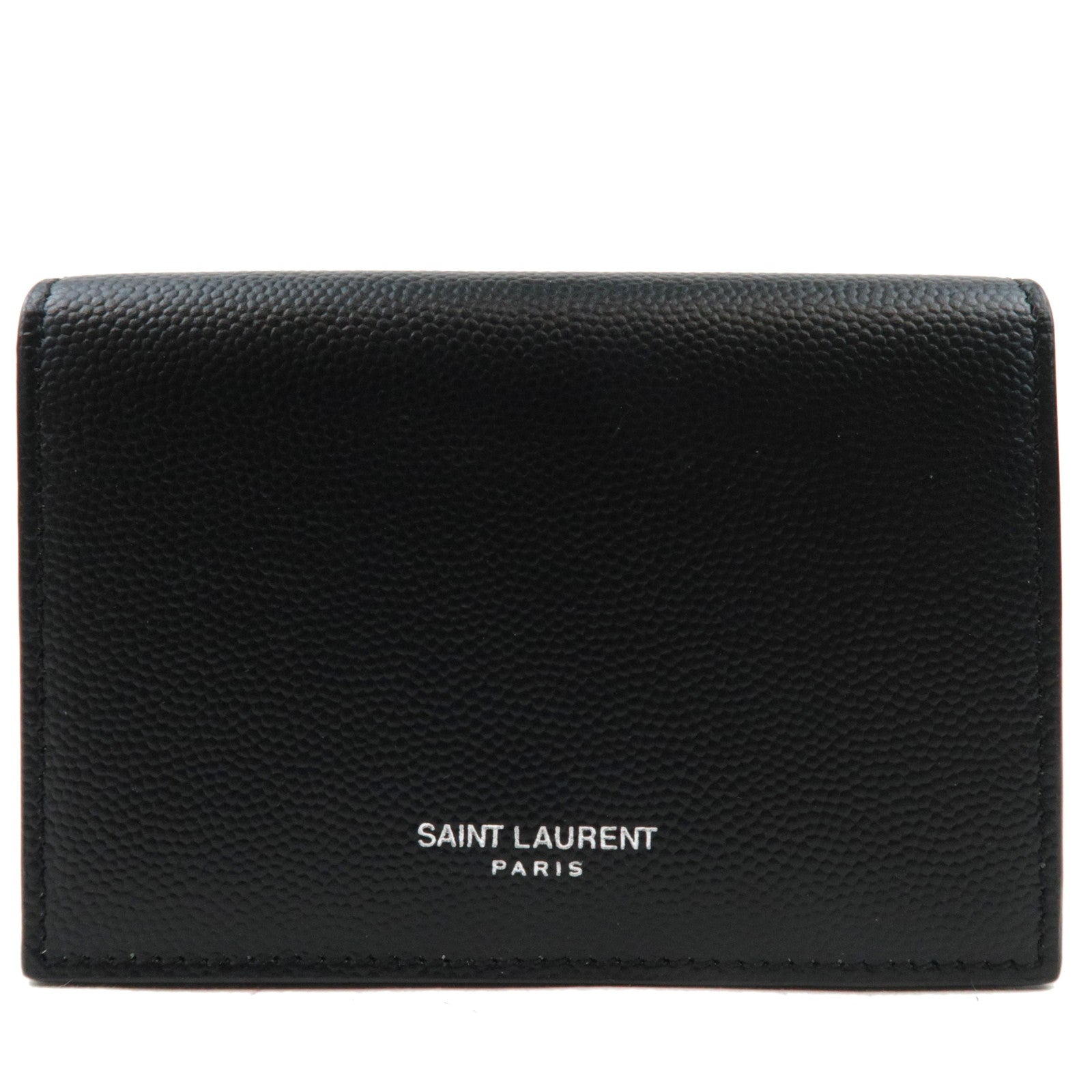 Saint Laurent Card Case Leather Black 46933877179