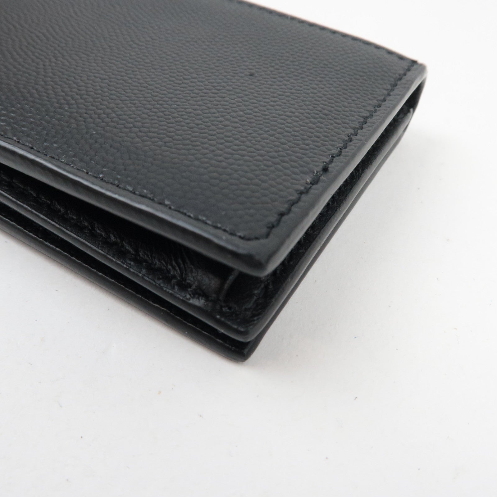 Saint Laurent Card Case Leather Black 469338