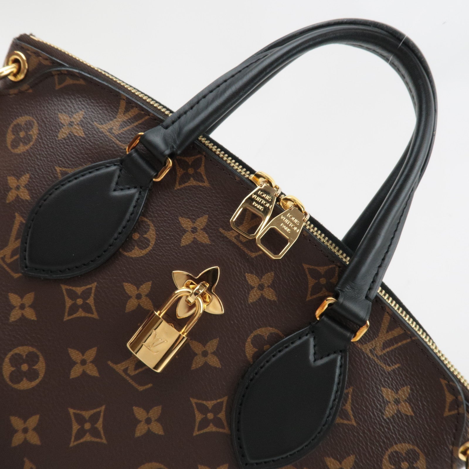 Louis Vuitton Monogram Flower Zip Tote Bag PM Hand Bag M44351 MI4188 *Dust bag, Strap, Key Lock, Clochette