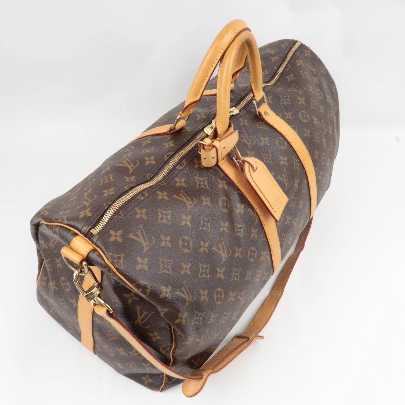 Louis Vuitton Monogram Keepall Bandouliere 55 Travel bag M41414 MB0055 *Strap, Name tag, Poignet