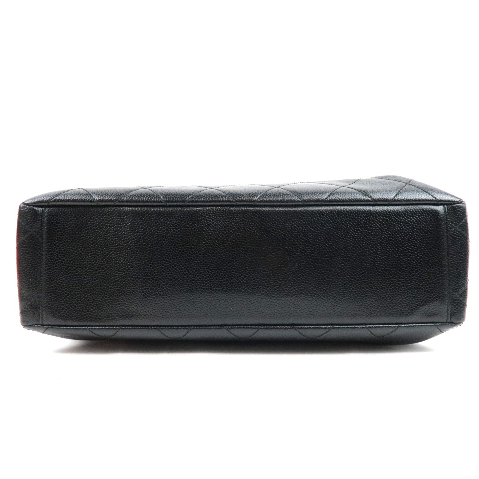 CHANEL Matelasse Chain Shoulder Bag Caviar Skin Black Gold HDW 6869839 *Box, Dust bag